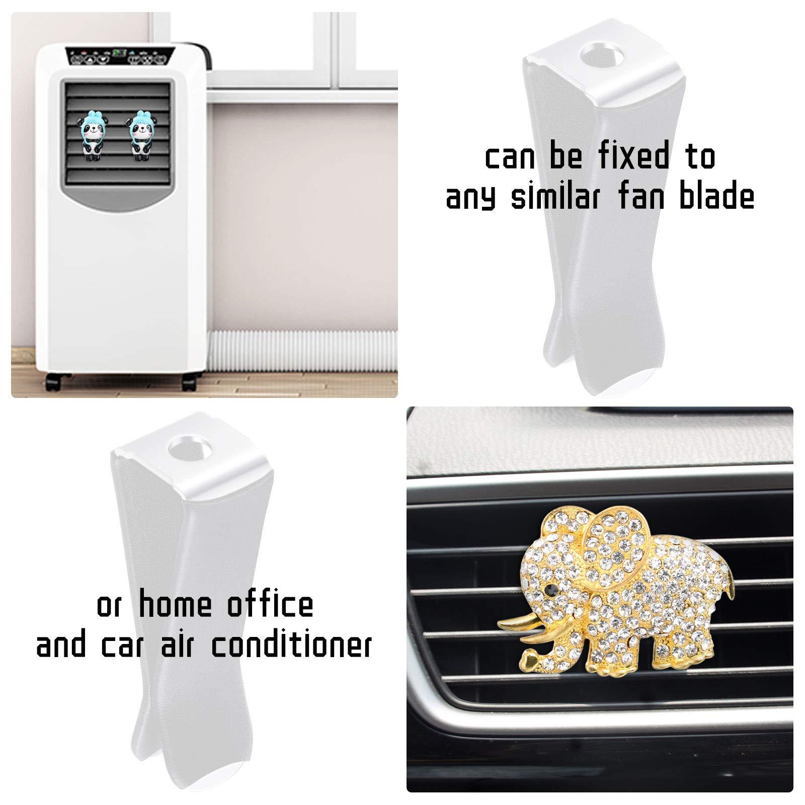 Frienda 60 Pieces Square Head Car Vent Clips Air Freshener Car Outlet Perfume Auto Air Conditioner Clips with 2 Storage Boxes for Office Home Auto(9 mm,Black) - Image 7