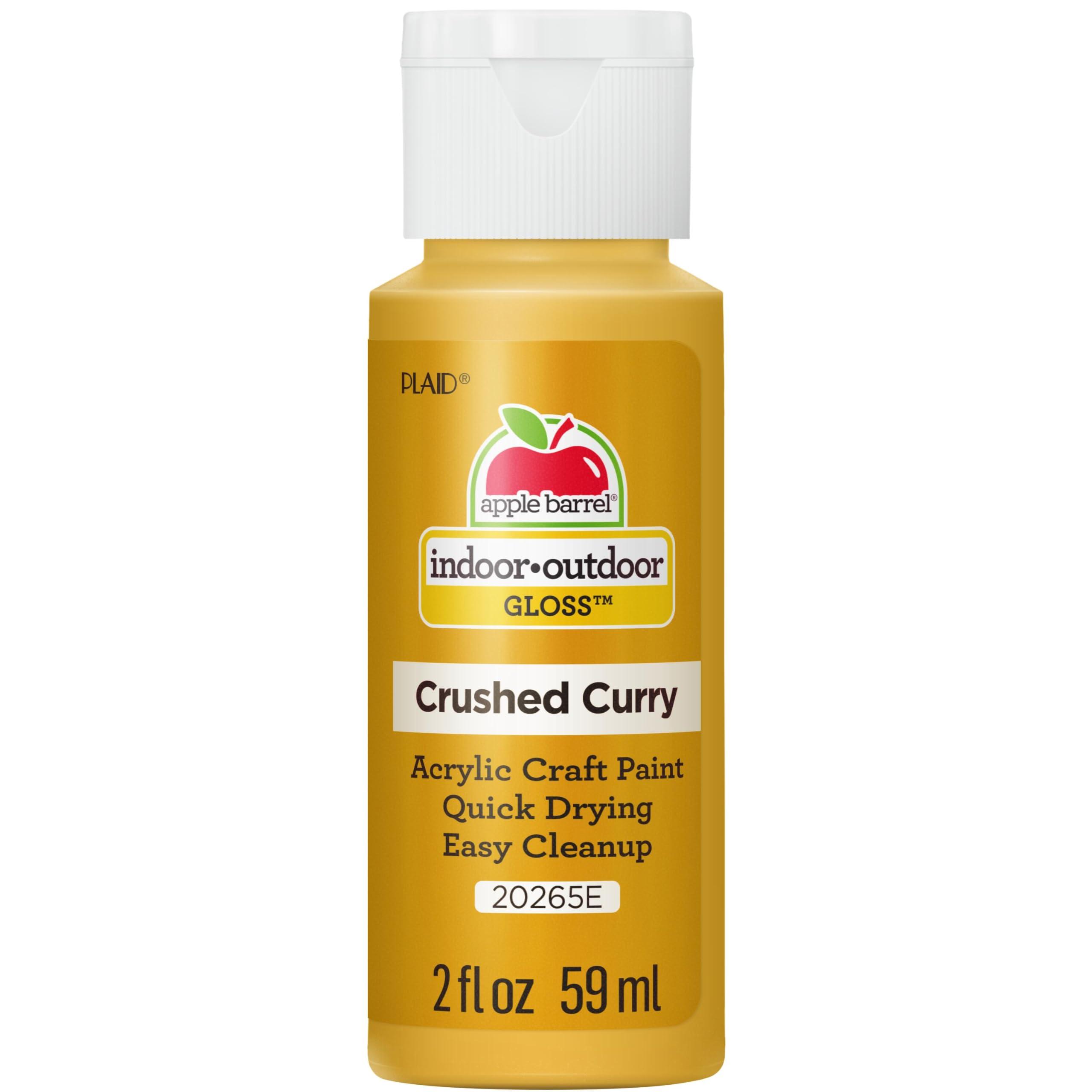 Apple Barrel Gloss Acrylic Craft Paint, 2 oz, Crushed Curry