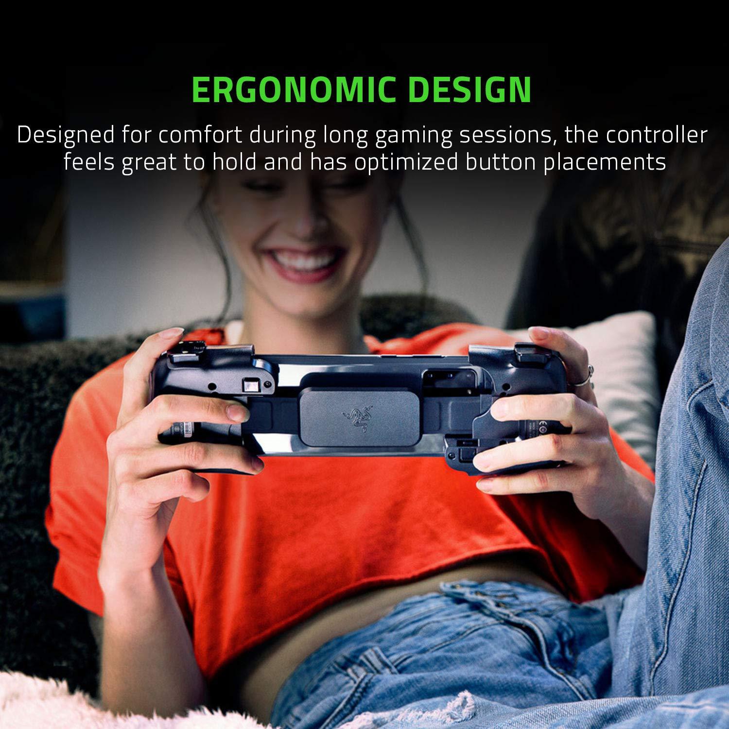 Razer Kishi Mobile Game Controller / Gamepad for Xbox Android USB-C: Game Pass Ultimate, xCloud, Cloud Gaming - Passthrough Charging - Low Latency Phone Controller Grip - Samsung, Pixel, & more - Image 4