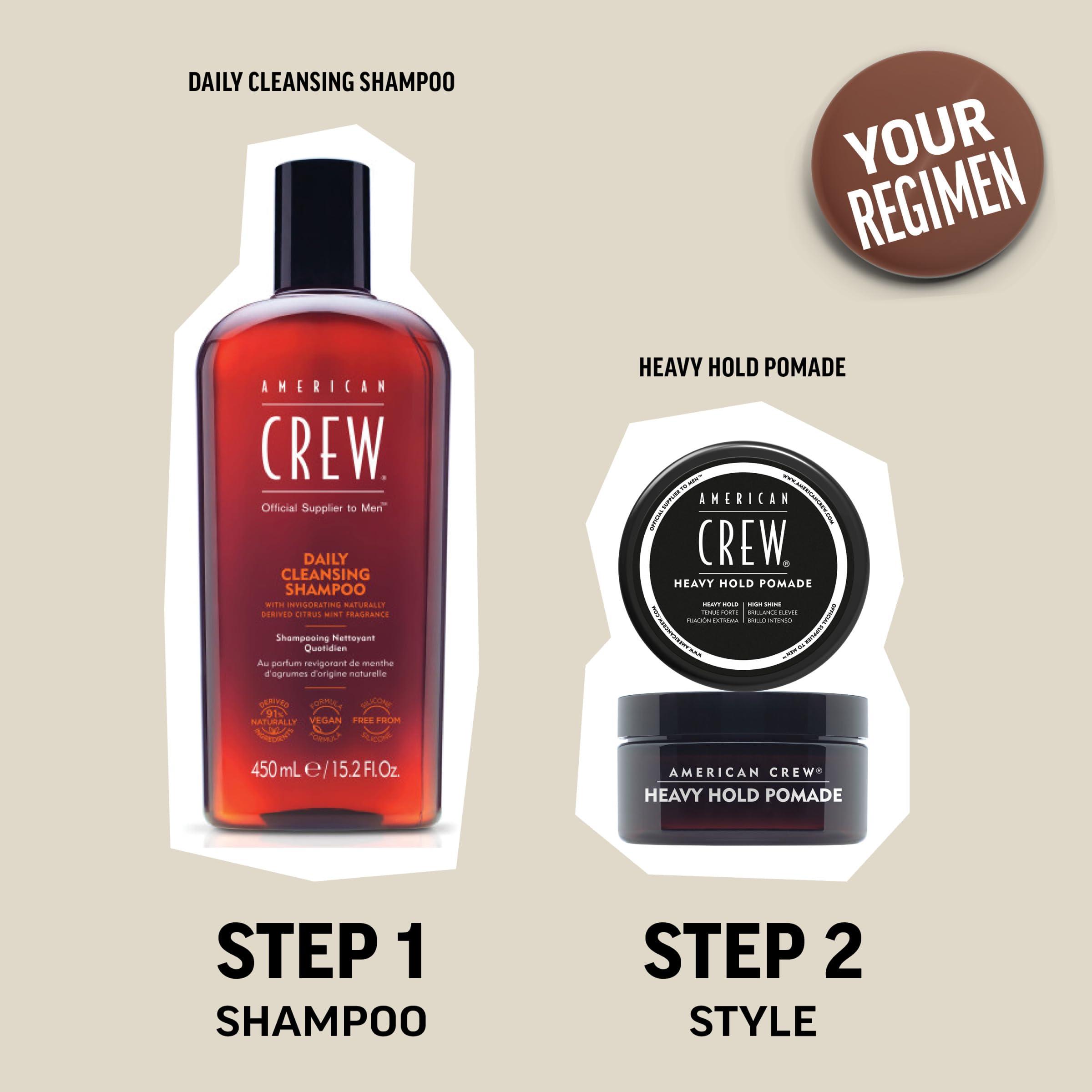 American Crew Men's Hair Pomade, Like Styling Gel with Heavy Hold & High Shine, 3 oz - Image 6