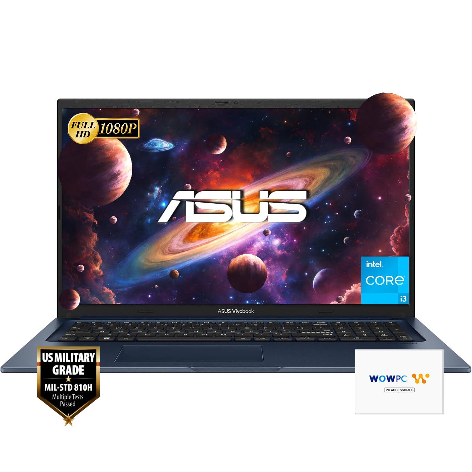 ASUS 17.3" Vivobook, Intel Core i3-1215U 6-core Processor (Beat i7-1165G7), 40GB RAM, 1TB SSD, FHD IPS Display, Intel UHD Graphics, USB-C, HDMI, Wi-Fi 6E, Windows 11 Pro, WOWPC Recovery USB