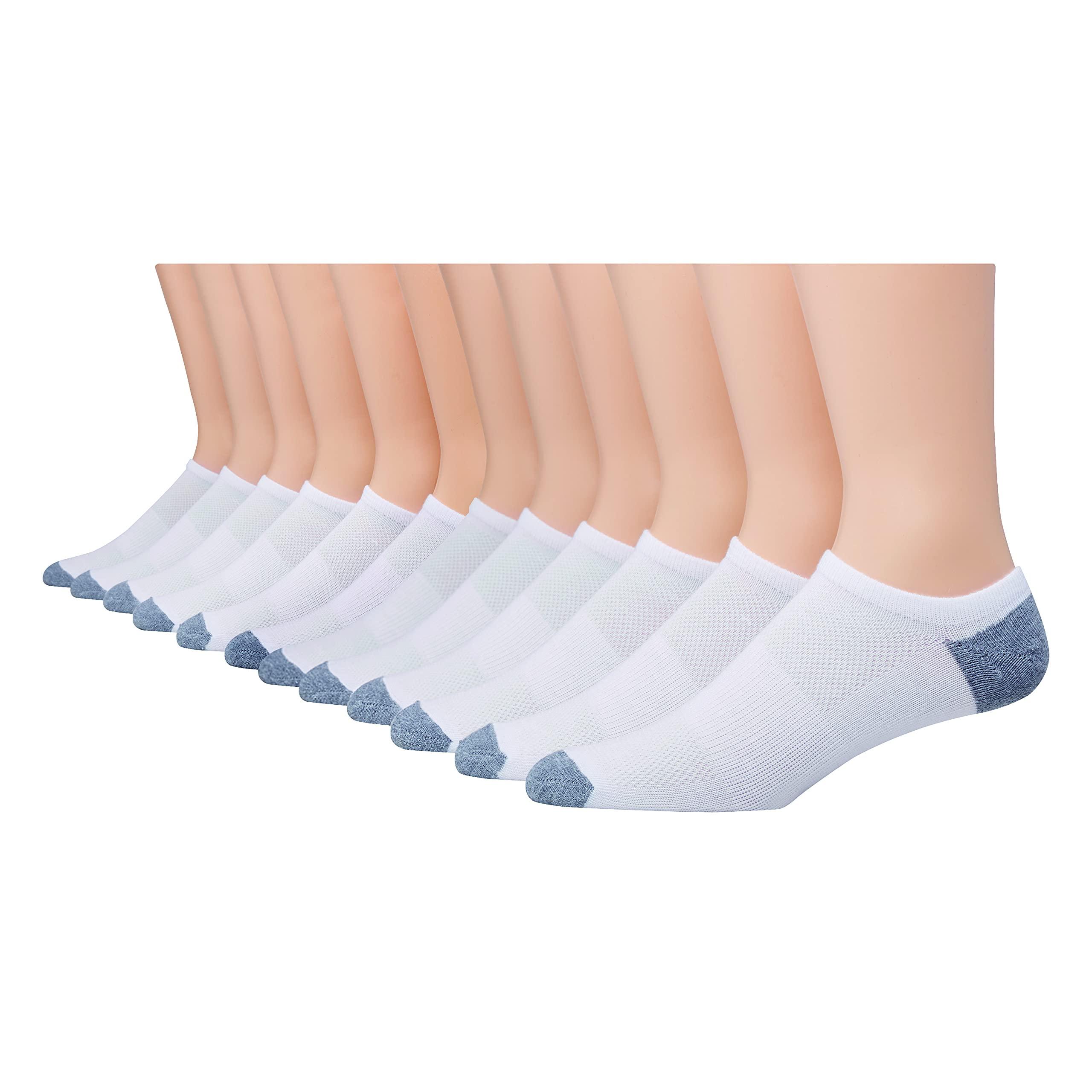 Hanes Men's Socks, X-Temp Lightweight Socks, Low Cut and No Show, 12-Pack