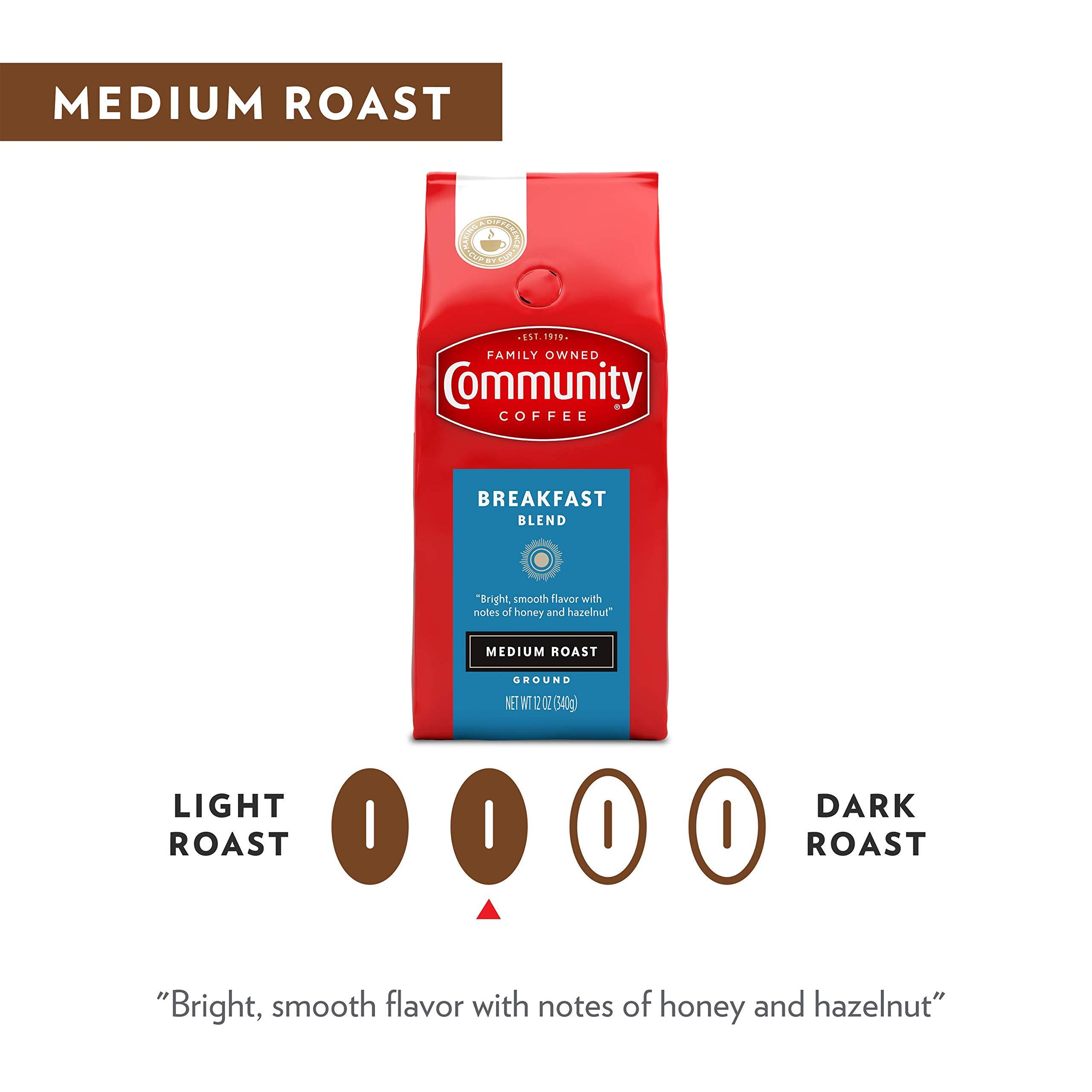 Community Coffee Breakfast Blend 12 Ounces, Medium Roast Ground Coffee, 12 Ounce Bag (Pack of 1) - Image 3