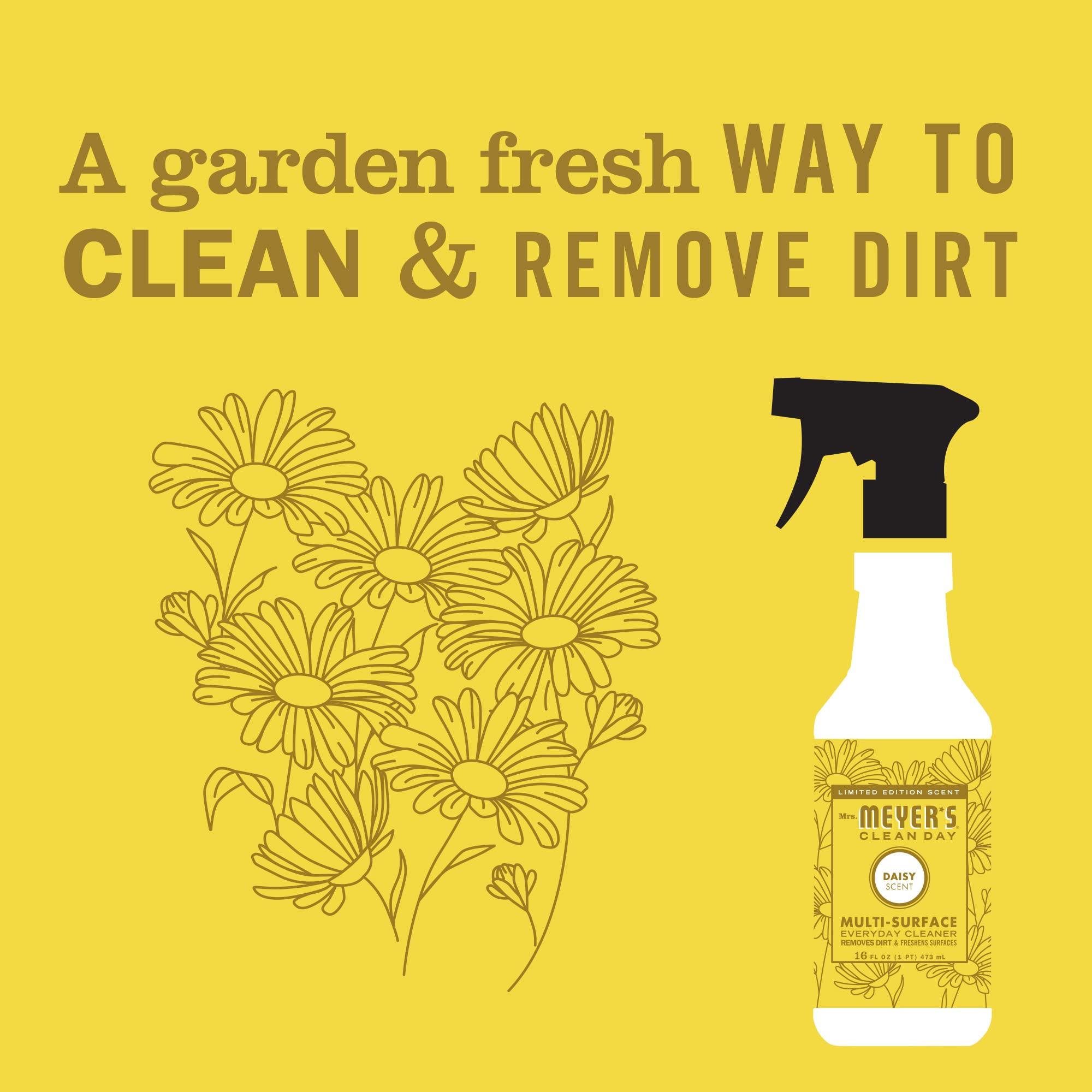 MRS. MEYER'S CLEAN DAY Multi-Surface Everyday Cleaner, Daisy Scent, 16 Ounce Bottle (Pack of 3) - Image 5