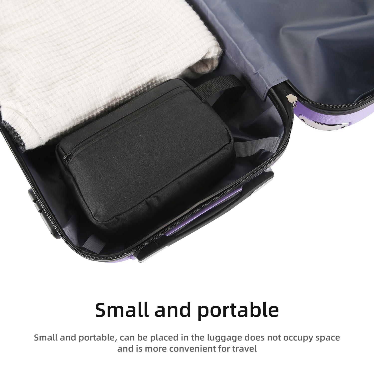 Icramsy Travel Toiletry bag Toiletry bag for women men Hanging Cosmetic bag Travel accessories for Women Men (Black) - Image 7