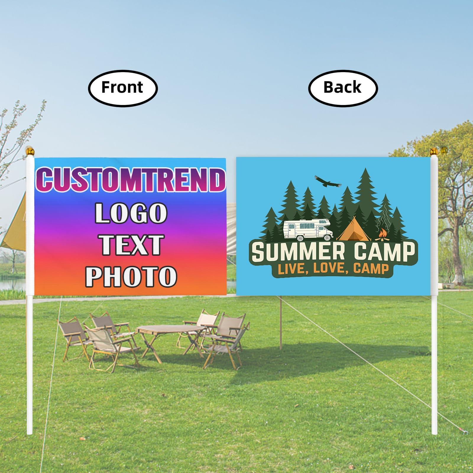 Custom Handheld Flag Small with Pole 6-500 Pcs Personalized Stick Flag Double-sided Mini Flags Banners Customized Deign Your Own Photo Text Logo 4x6 Inch - Image 4