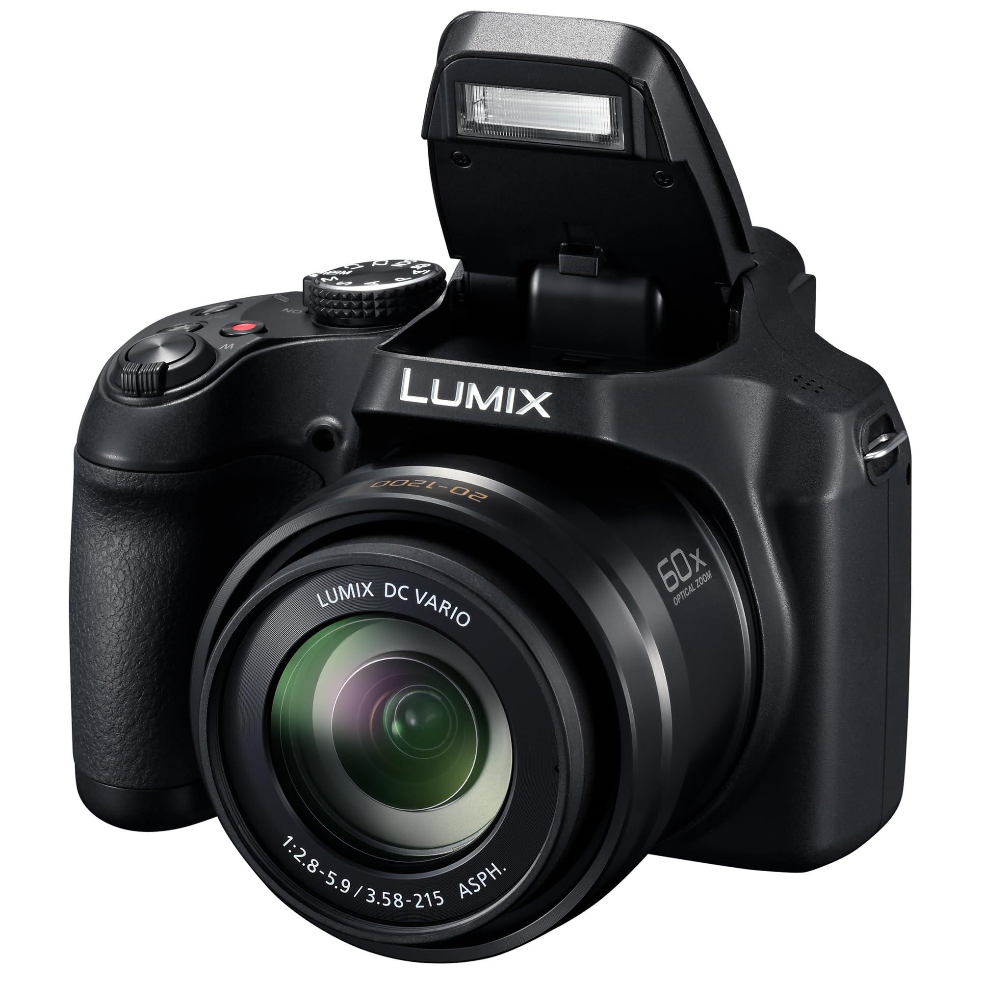 Panasonic LUMIX FZ80D Point and Shoot Digital Camera 4K Photo/Video Recording with Power Optical Image Stabilizer, Vlogging Camera with 60X Optical Zoom & 20-1200mm Wide-Angle Lens - DC-FZ80D - Image 12