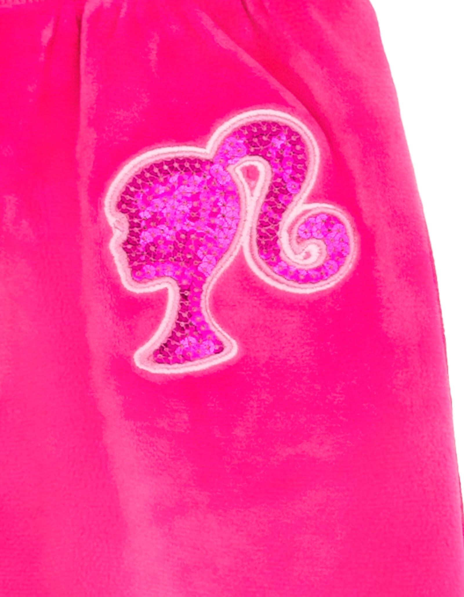 Barbie Velour Matching Family Zip Up Hoodie Pants Outfit Set Newborn to Adult Sizes (Newborn - 2XL) - Image 5