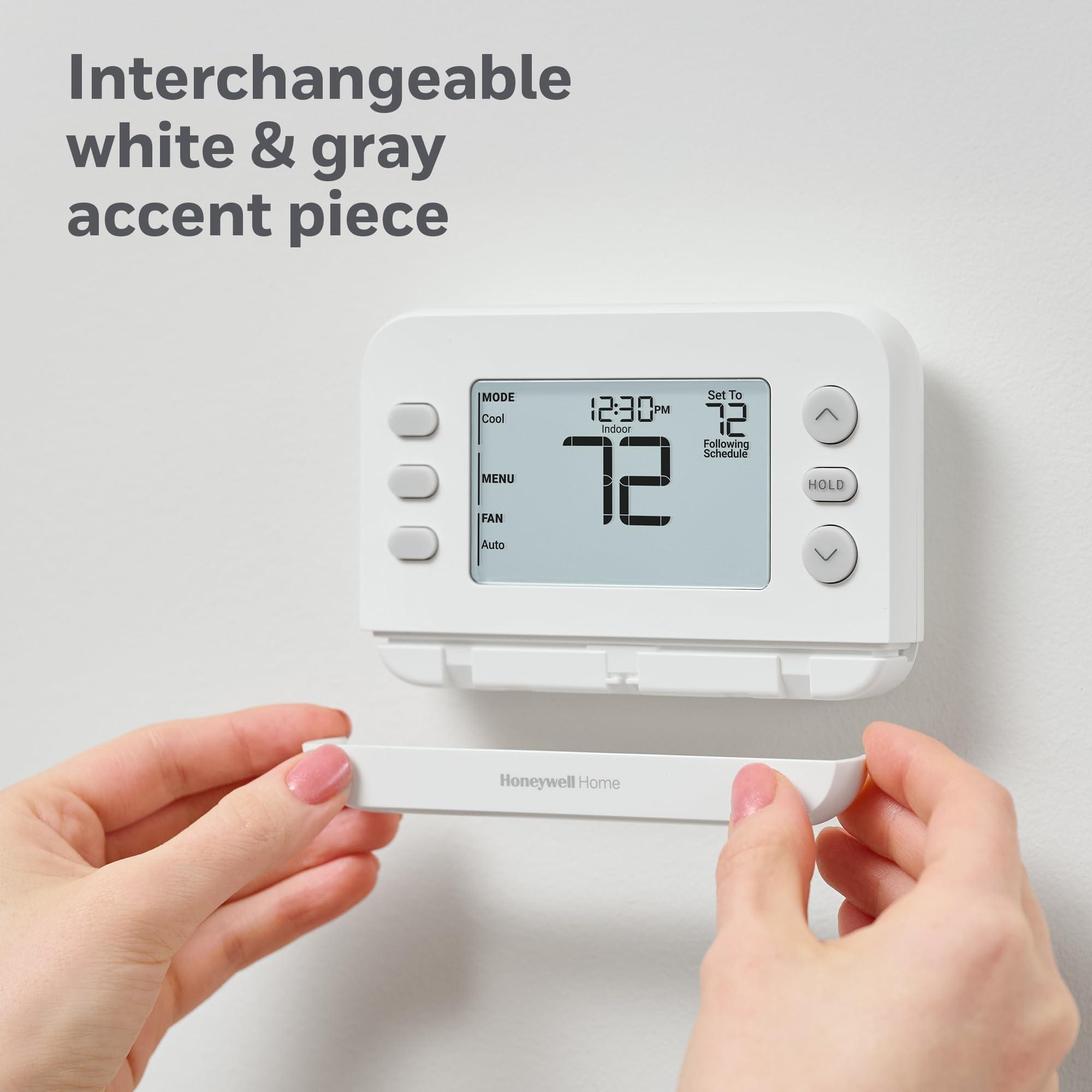 New! Honeywell Home Programmable Thermostat, Single-Stage, 1 Heat/1 Cool Compatibility, Flexible Schedule, X2P, White, RTH21B - Image 4