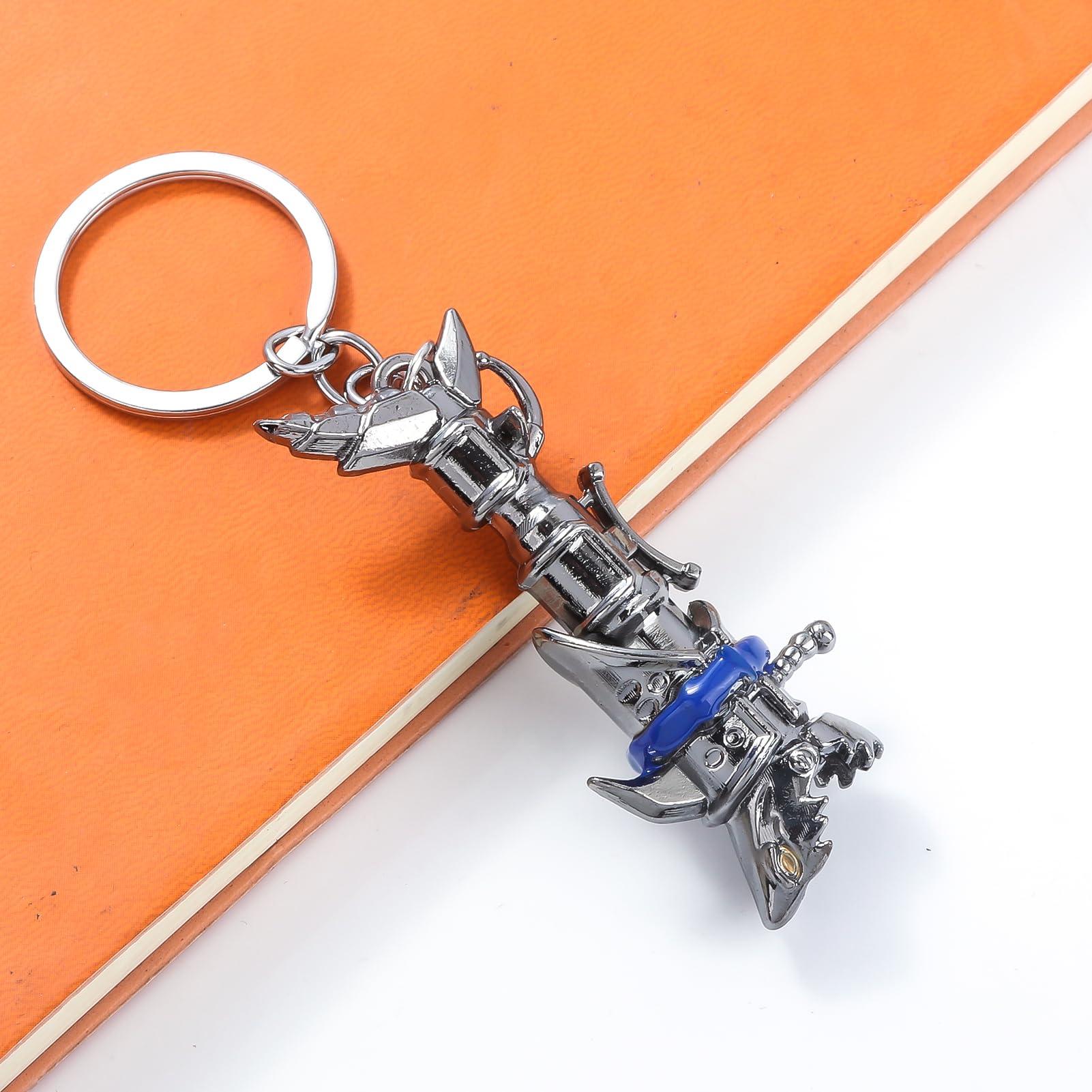 SONGCHANGJEWELRY Cyberpunk Rock Lolita Cool Weapon Keychain - Horror Excitement Anime Movie Merchandise - Shark Rocket Launcher Designs - Image 8