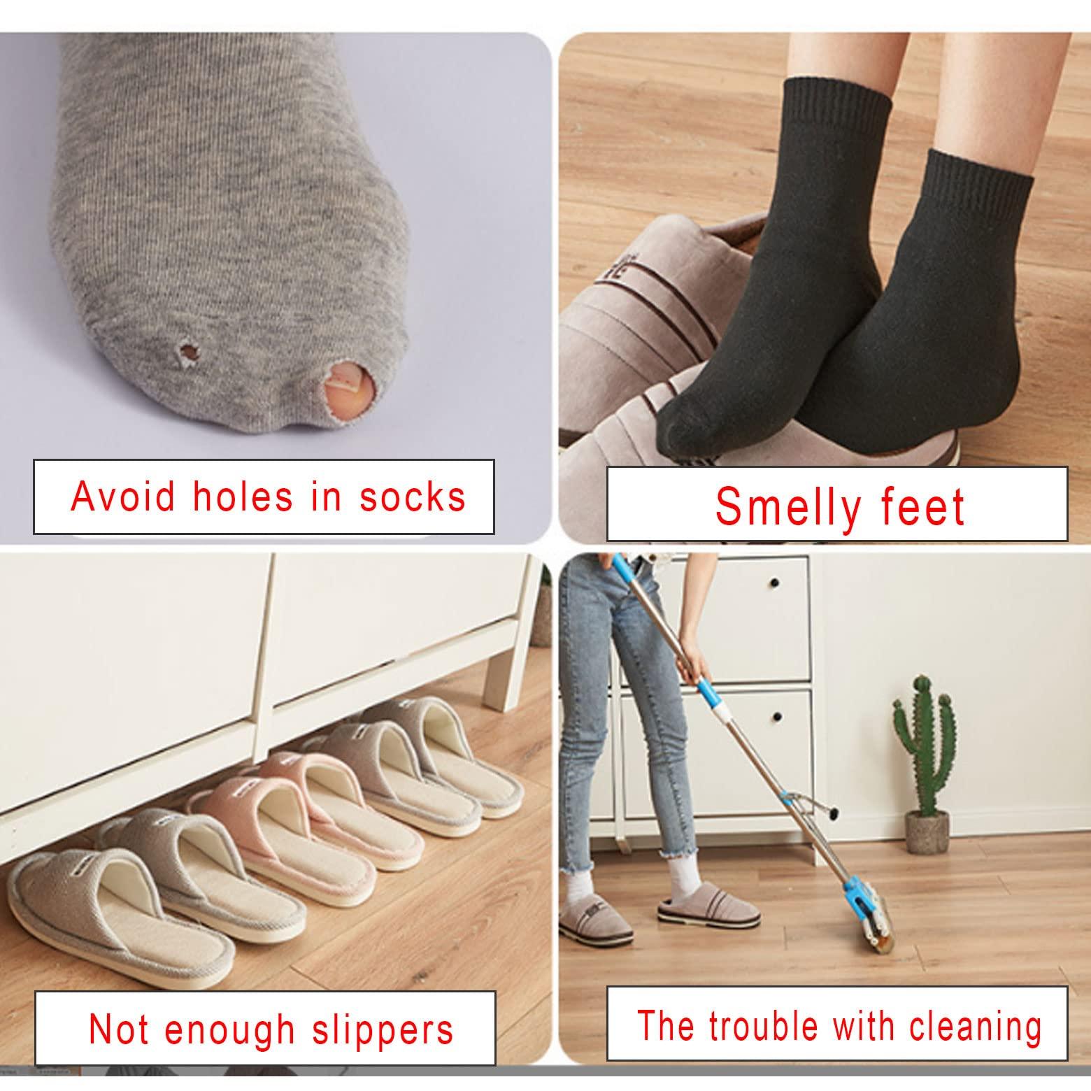 Markeny Reusable Shoe Covers Washable, 4 Pairs Non Skid and Washable for Men Women for Household Thickened Boot Covers - Image 5