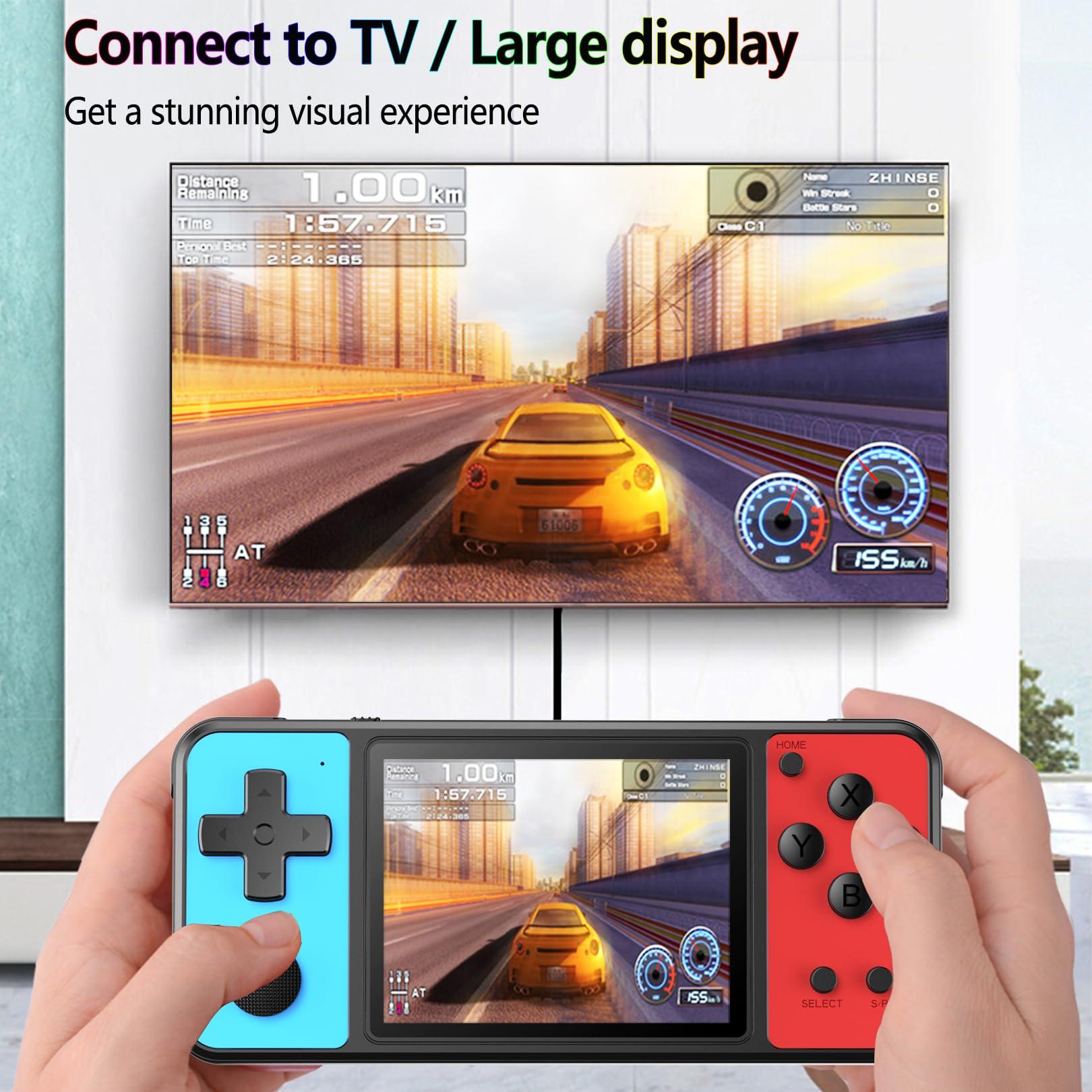 Beico Handheld Game for Kids, 3.0" Large Screen Built in 270 Classic Retro Video Games Seniors Electronic Games Player Boys Girls Birthday Present Black Blue - Image 4
