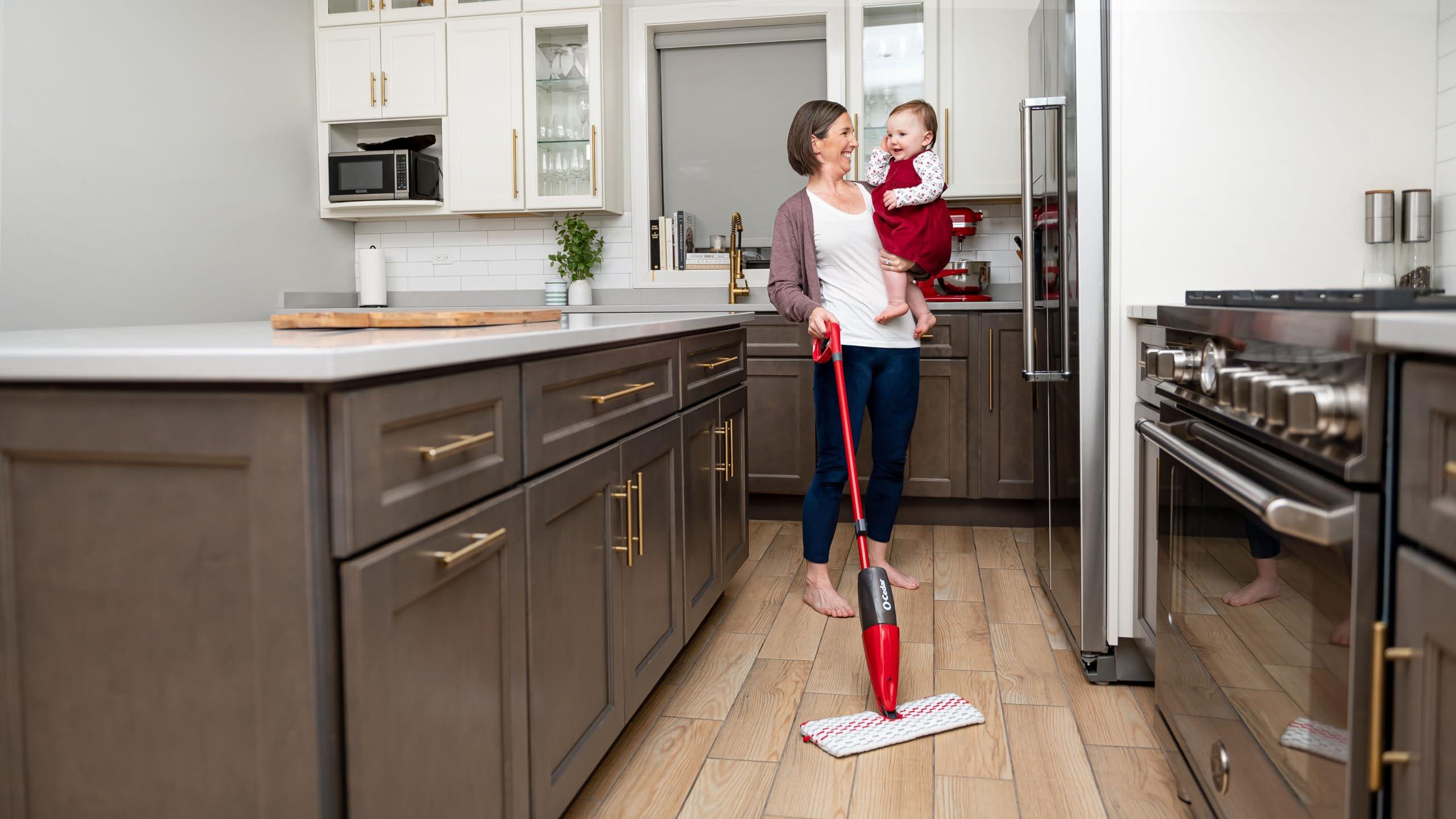 O-Cedar ProMist MAX Microfiber Spray Mop Removes 99% of Bacteria with just Water, Features 1 Extra Refill - Image 19