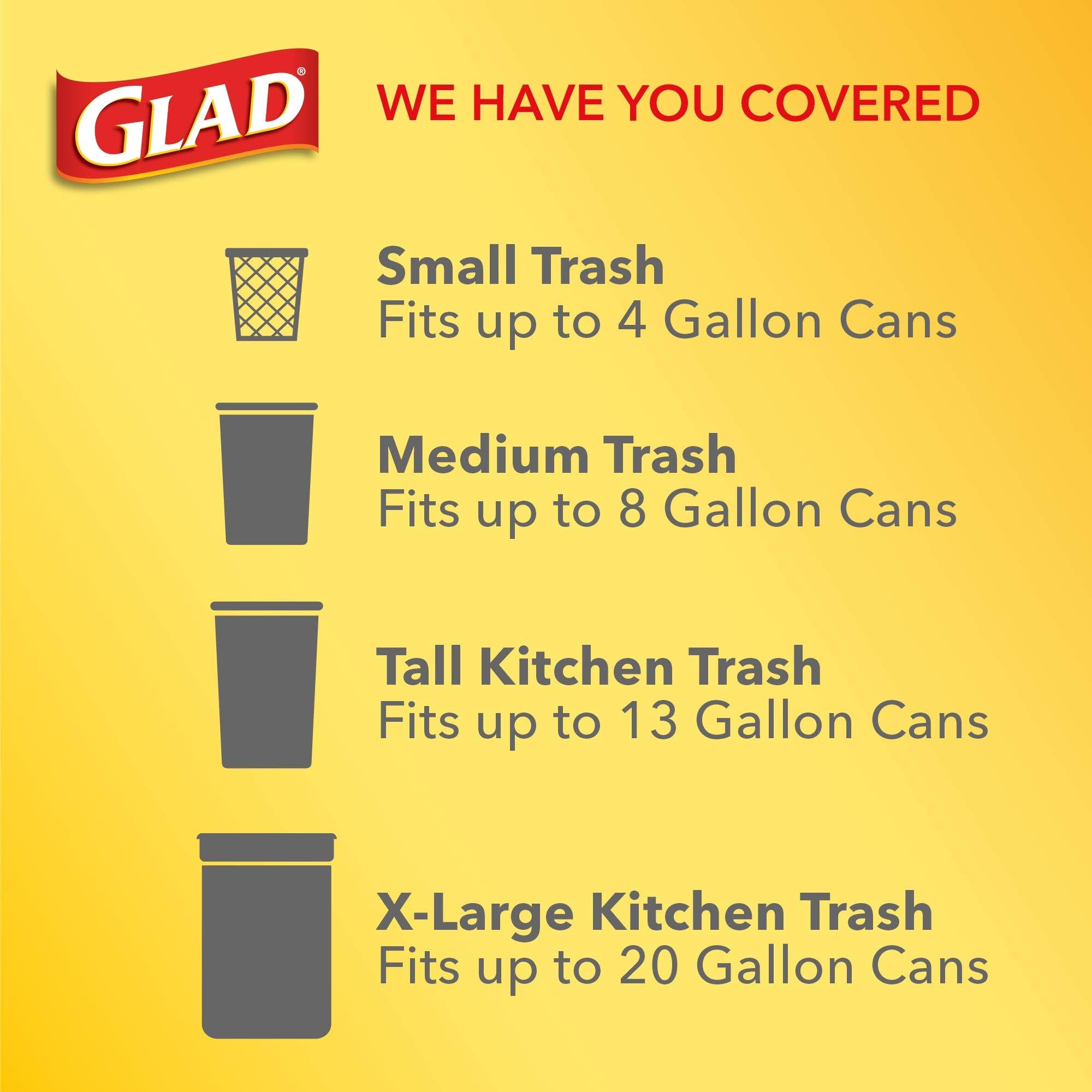 Glad Odorshield Small Drawstring Trash Bags, 4 Gal, Febreze Beachside Breeze, 80 Ct, Pack May Vary - Image 20