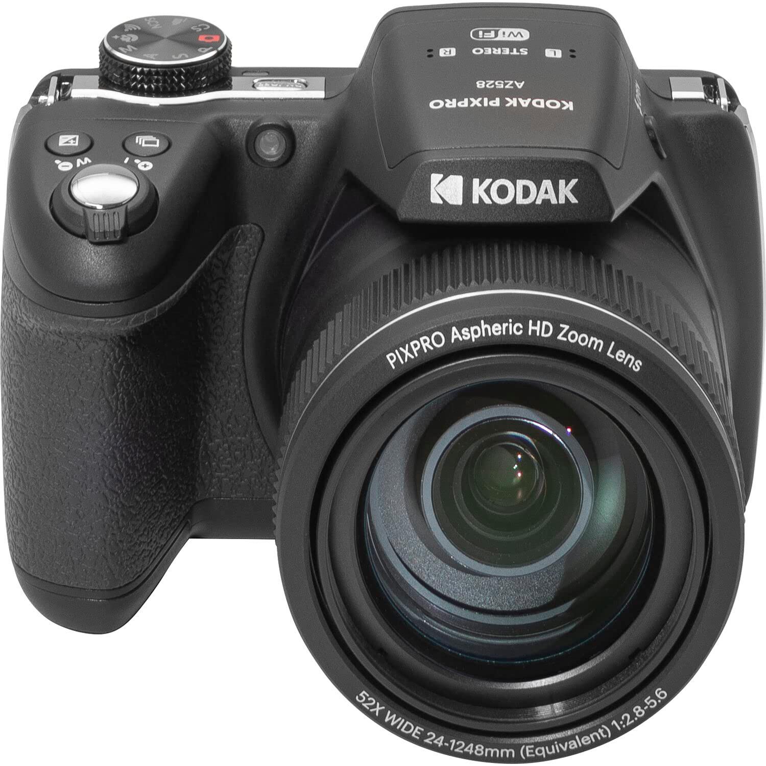 Kodak PIXPRO AZ528 Digital Camera (Black) Bundle with 32GB Memory Card + Camera Case + Memory Card Wallet + Screen Protectors + Accessories - Image 8