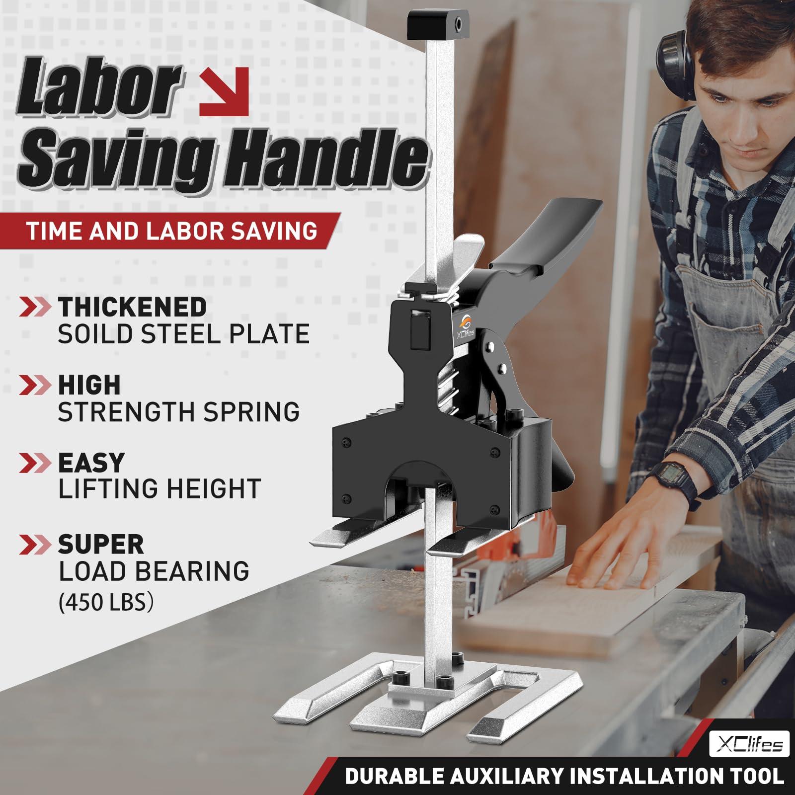 XClifes Labor-Saving Handle 2 Pack, Construction Jack, Wall Tile Locator, Multi-Function Height Adjustment Lifting Device, Door Panel Lifting Cabinet Jack, Raised 6.69 in, Pair Dynamic Load 450 LB - Image 2