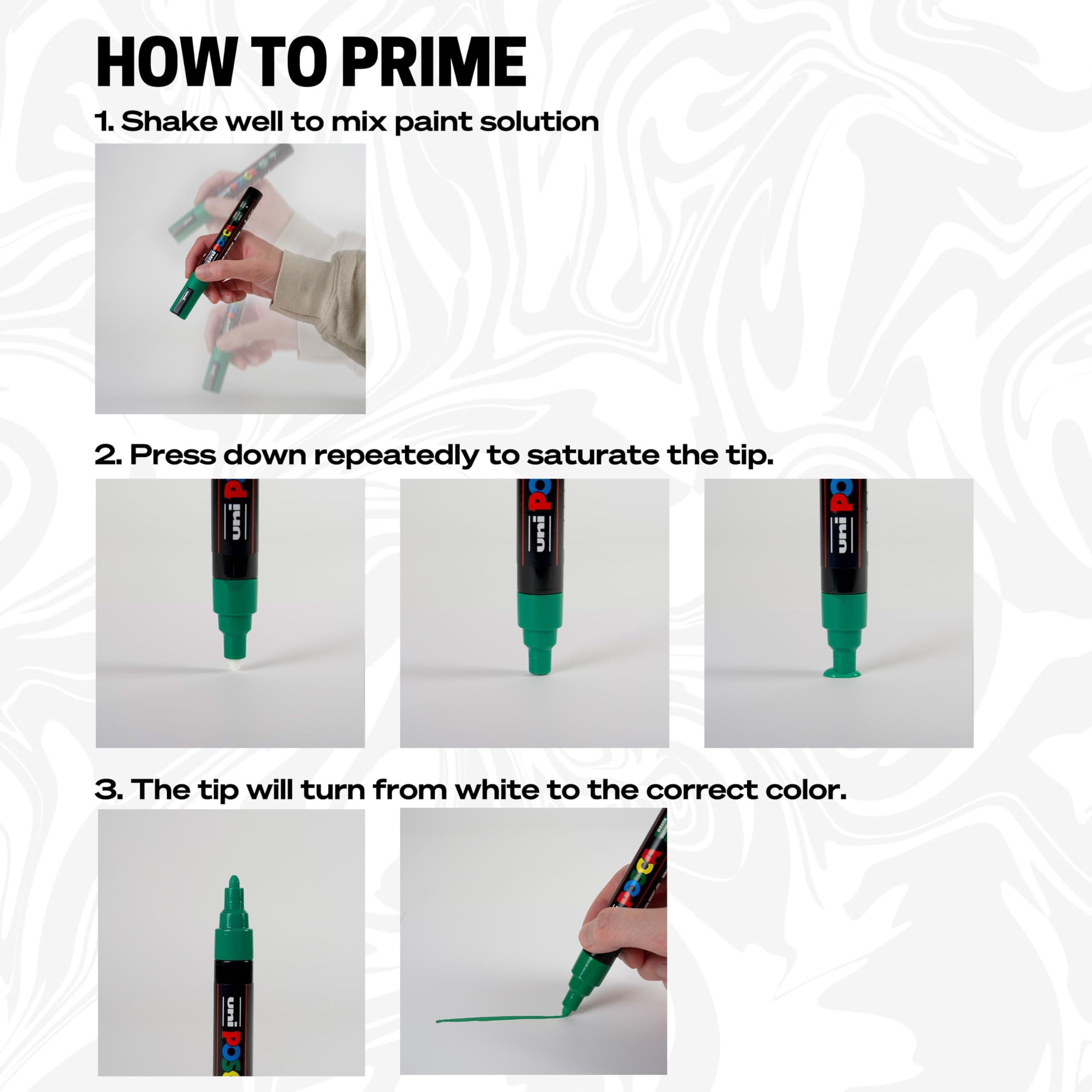 POSCA 8-Color Paint Marker Set, PC-5M Medium - Image 4