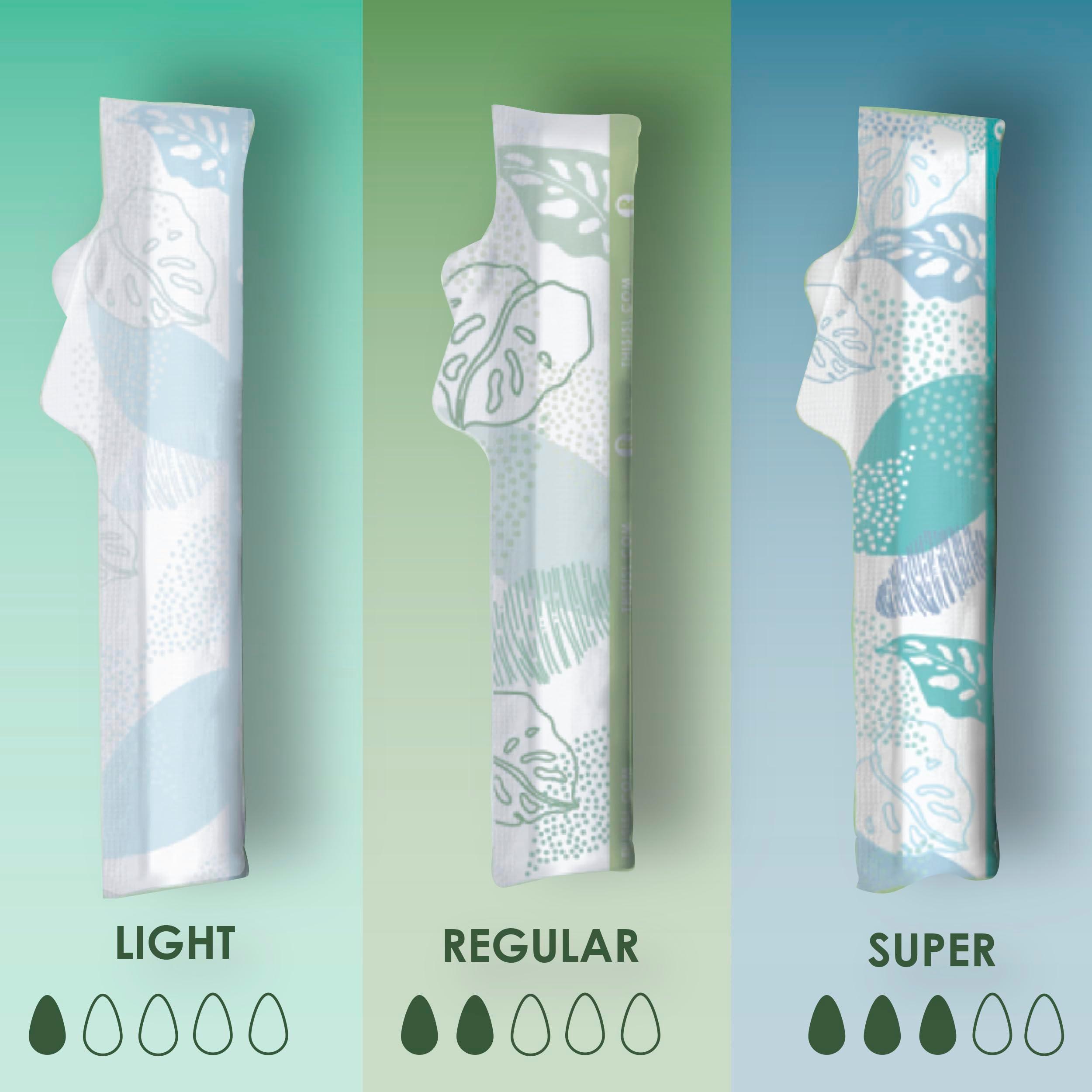 L. Cotton Tampons Regular/Super Absorbency Multipack, Contains an Organic Cotton Core, Made Without Synthetic Pesticides, or Fragrances 84 Count (Packaging May Vary) - Image 5