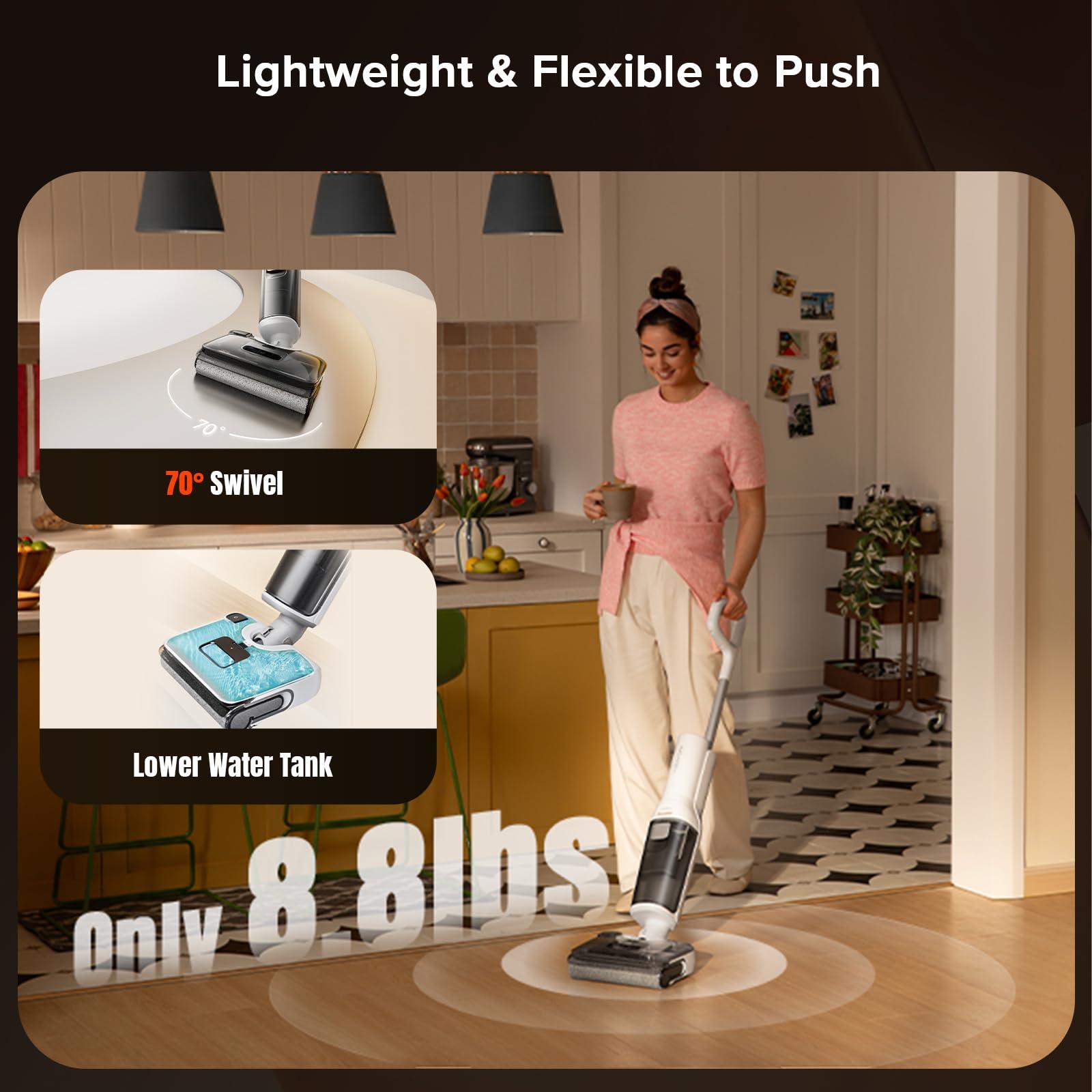 roborock F25 RT Vacuum Mop All in One, Wet Dry Vacuum Cleaner Cordless, 20000Pa Floor Cleaner Machine for Tile Hardwood Wood Vinyl Floor, Edge to Edge Self Cleaning Electric Mop with 180° Lie-Flat - Image 7