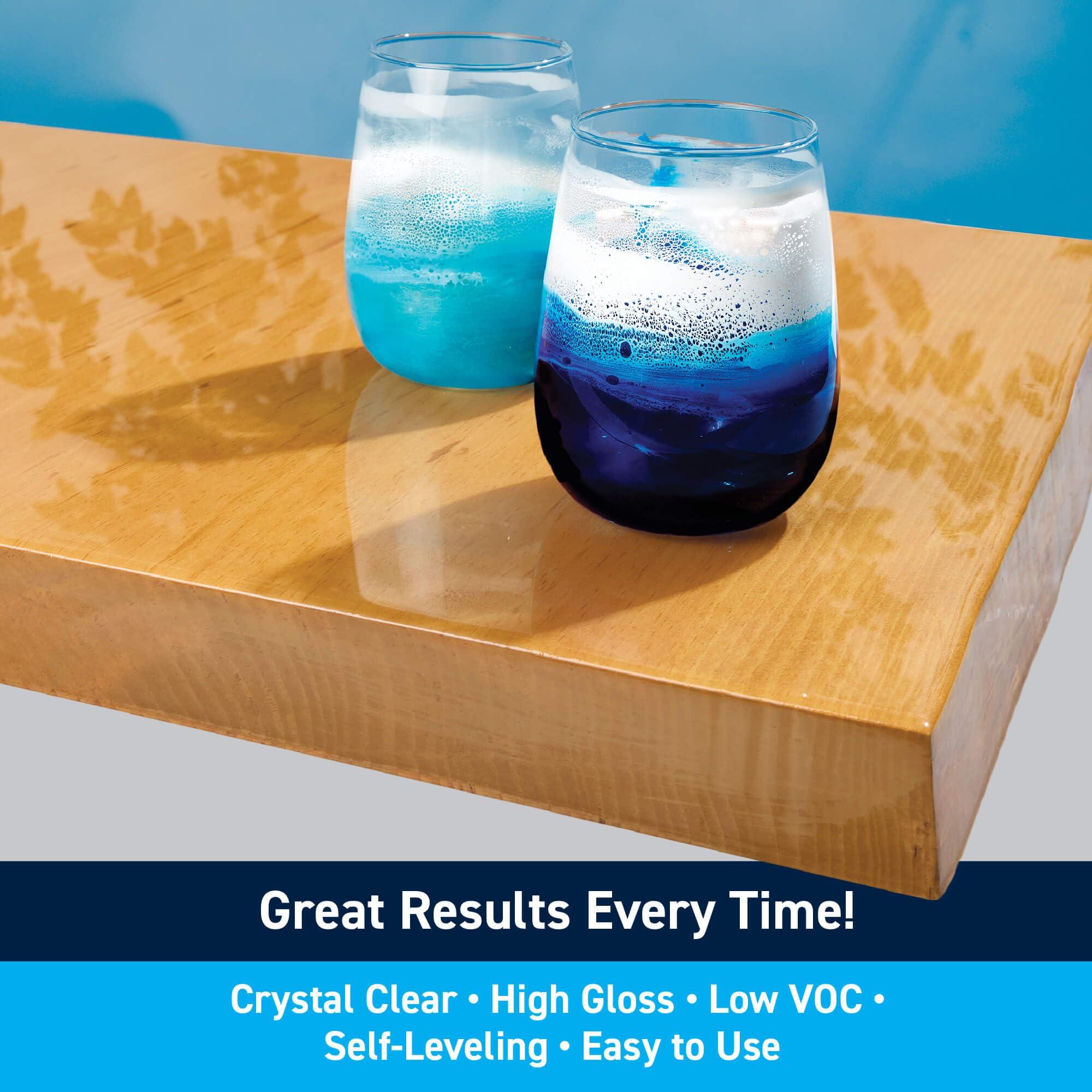 TotalBoat Table Top Epoxy Resin Kit - 2 Quart Crystal Clear Epoxy with High Gloss & Self-Leveling Finish - Easy 1:1 Ratio for Bar and Table Coating, Woodworking, Molds, and Resin Art Casting - Image 2