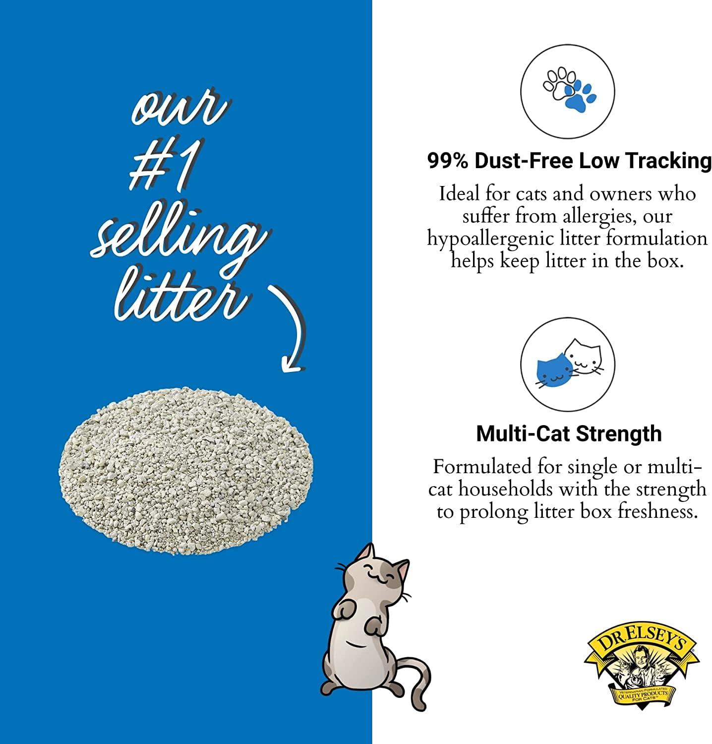 Dr. Elsey's Ultra UnScented Clumping Clay Cat Litter 40 lb. Bag - Image 7