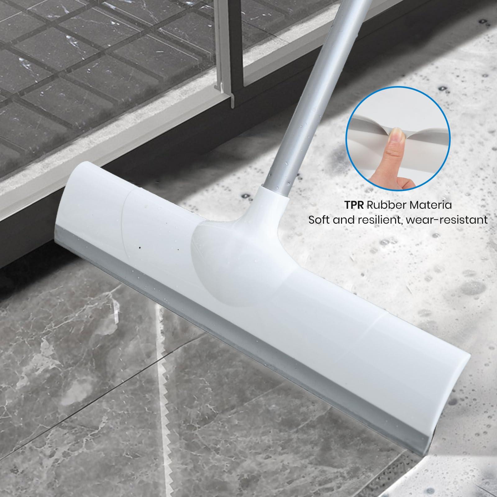 Magic Rubber Broom,50" Long Handle Floor Squeegee,Sweep and Squeegee Multifunction Household Cleaning Broom for Floor Kitchens Shower Tile Hardwood Vinyl Pet Hair (16.5inch) - Image 4