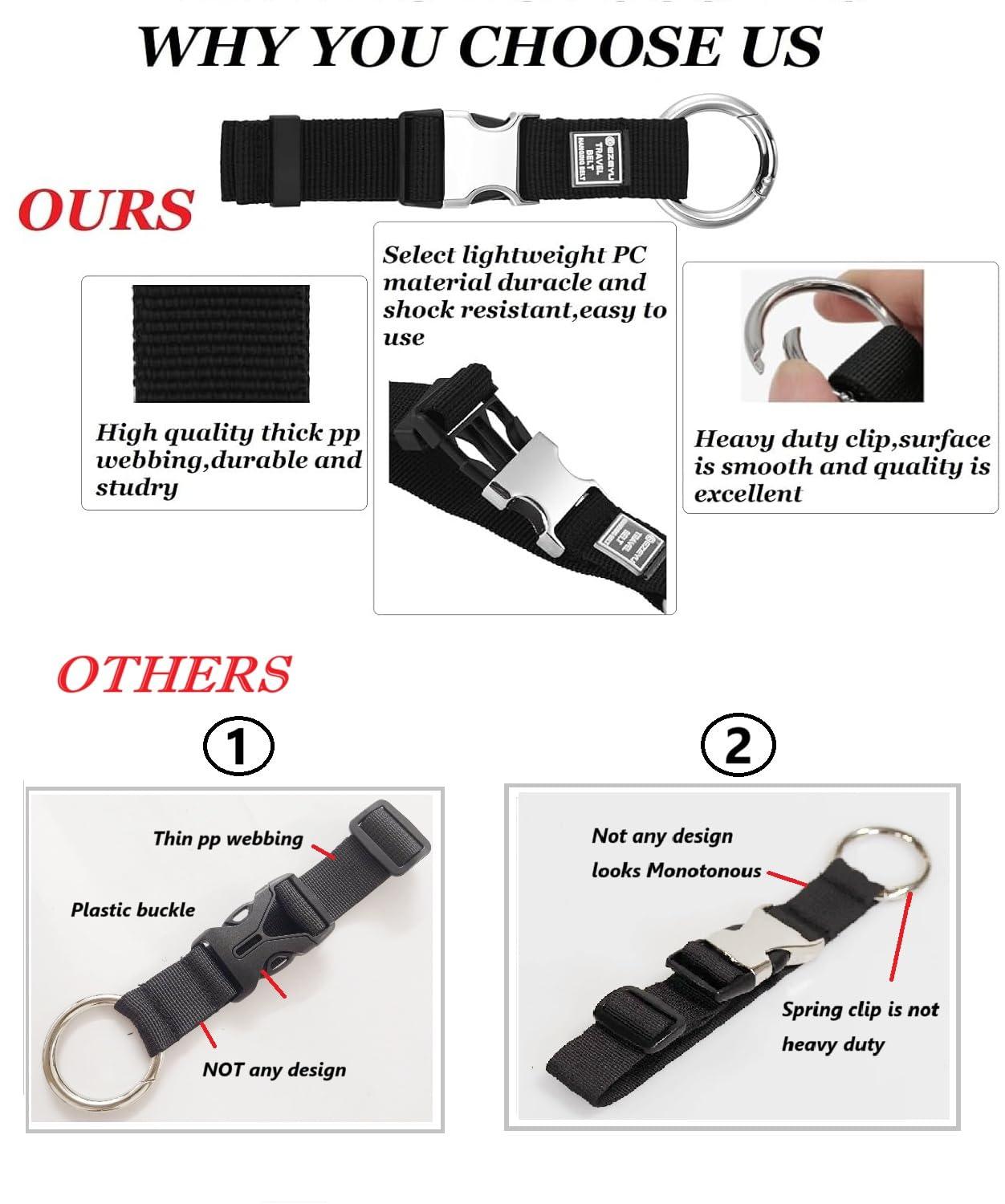 2PCS Heavy Duty Add a Bag Luggage Strap Jacket Gripper,Carry-on Baggage Suitcase Straps Belts Travel Accessories-Cyan - Image 7