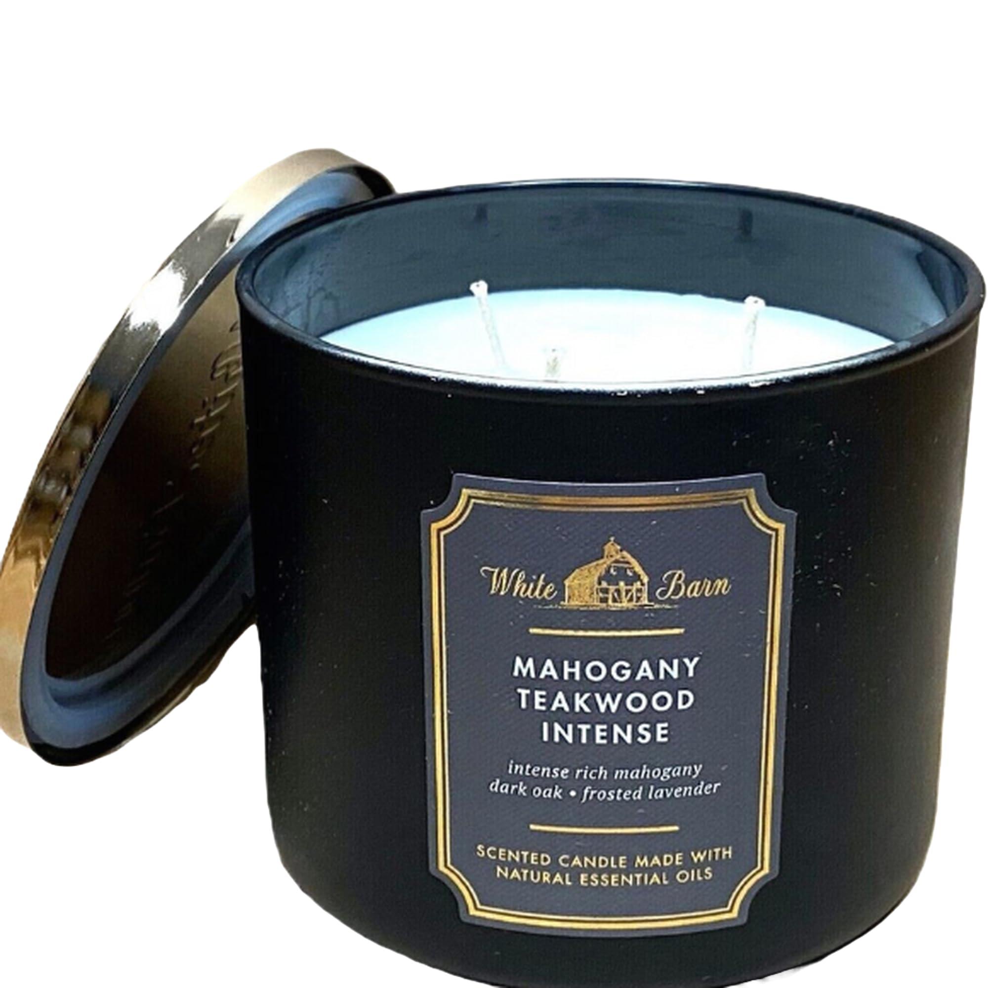 Bath & Body Works White Barn 3-Wick Candle in Mahogany Teakwood High Intensity, Scented - Image 7
