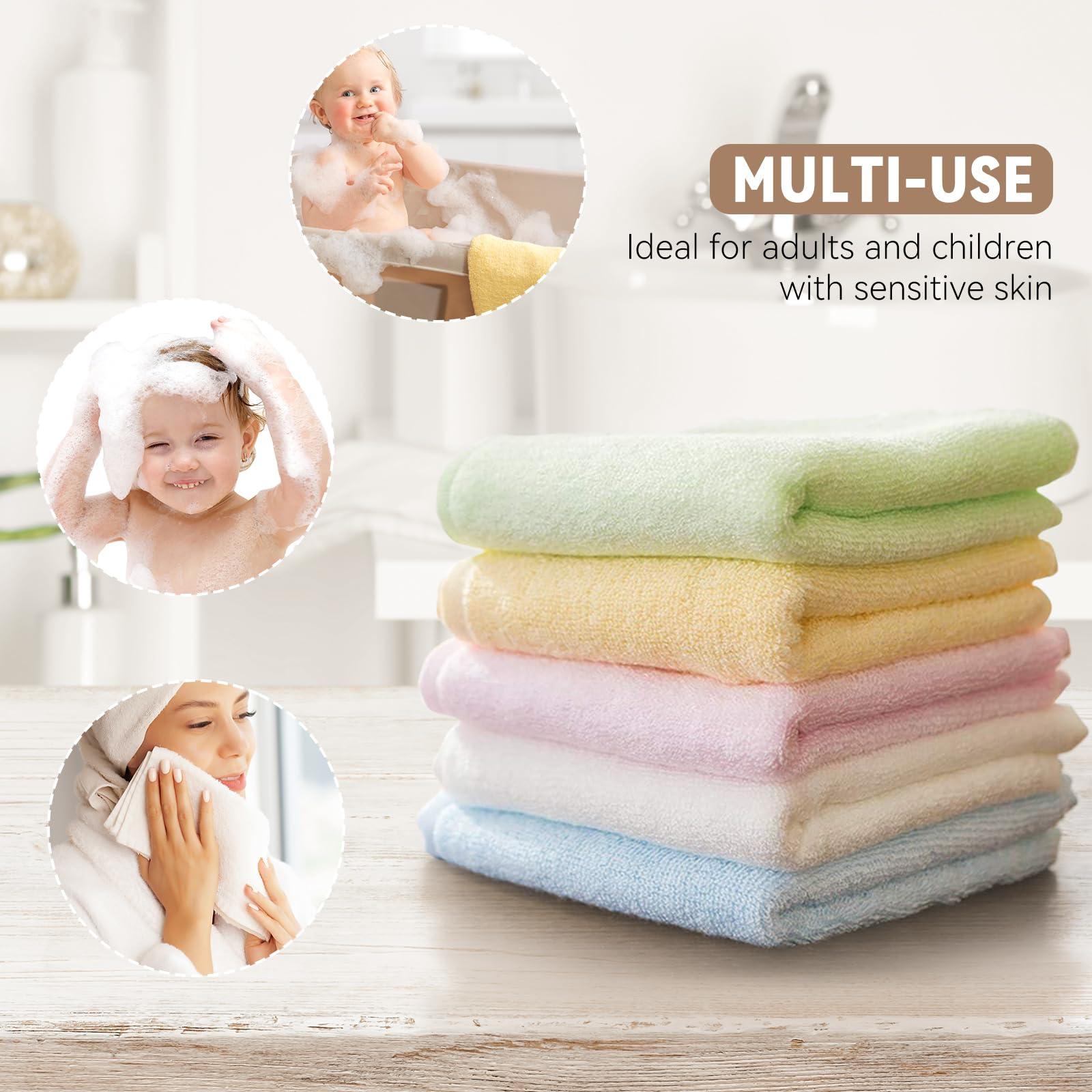 Yoofoss Luxury Washcloths Towel Set 10 Pack Baby Wash Cloth for Bathroom-Hotel-Spa-Kitchen Multi-Purpose Fingertip Towels & Face Cloths - Image 6