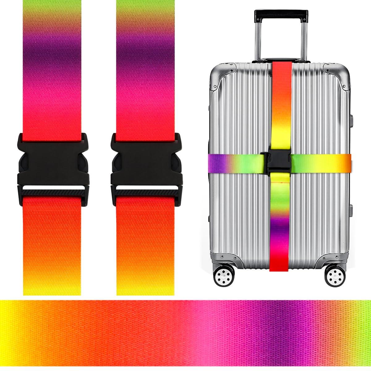 Adjustable Travel Luggage Strap Suitcase Belt Travel Bag Accessories 1.96 in W x 6.23 ft L