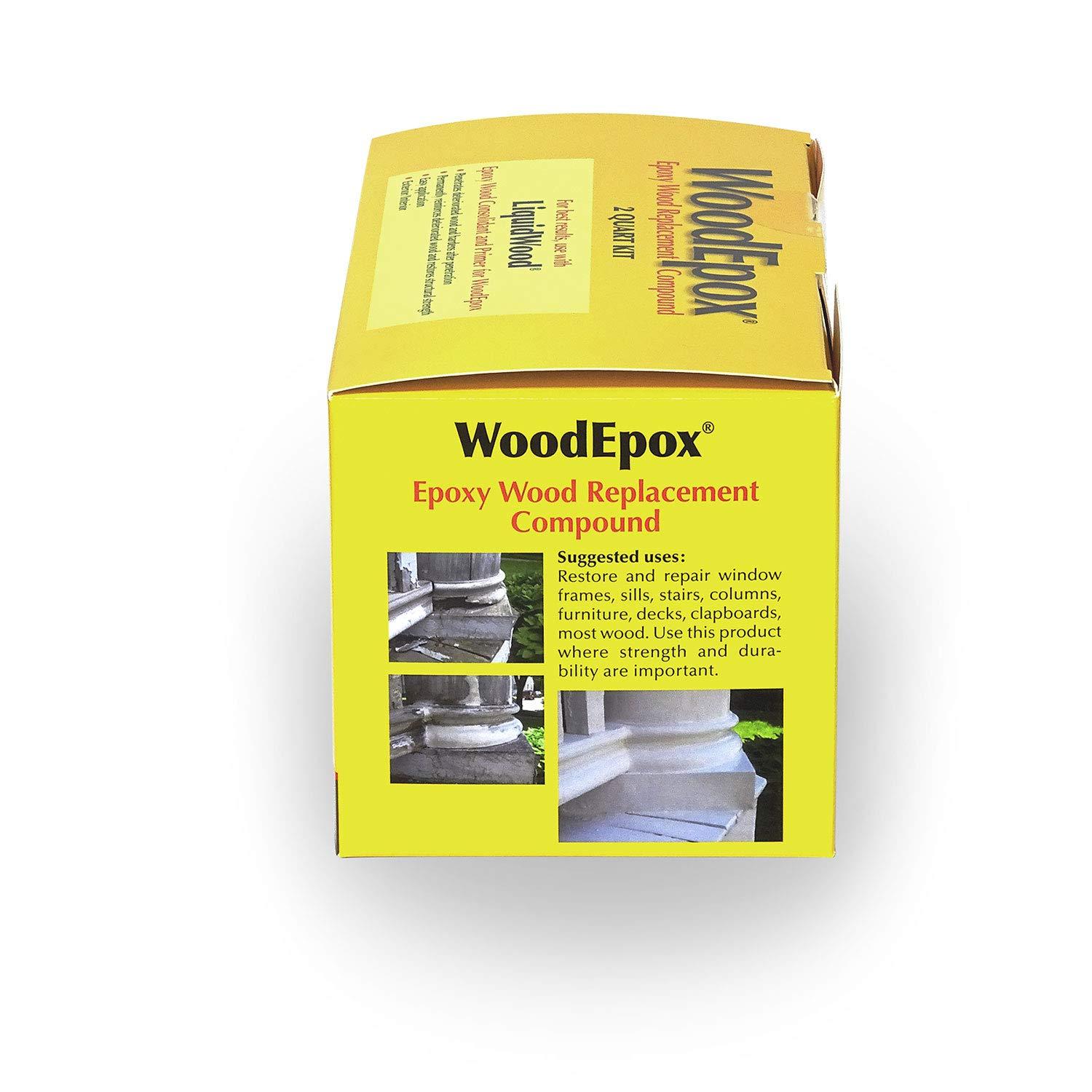 Abatron WoodEpox Kit - 2 Quart - 2-Part Structural Epoxy Adhesive Filler - Wood Filler Putty - Image 5