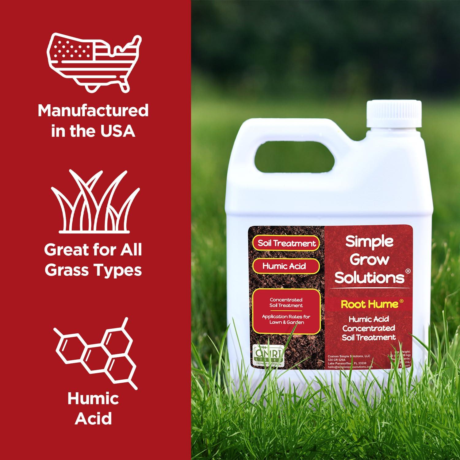 Raw Organic Soil Conditioner- Root Hume- Simple Grow Solutions- Natural Plant & Lawn Treatment- Nutrient Food Enhancer- Concentrated Liquid Humic - Grass, Tomatoes, Citrus, Flowers, Vegetables - Image 4