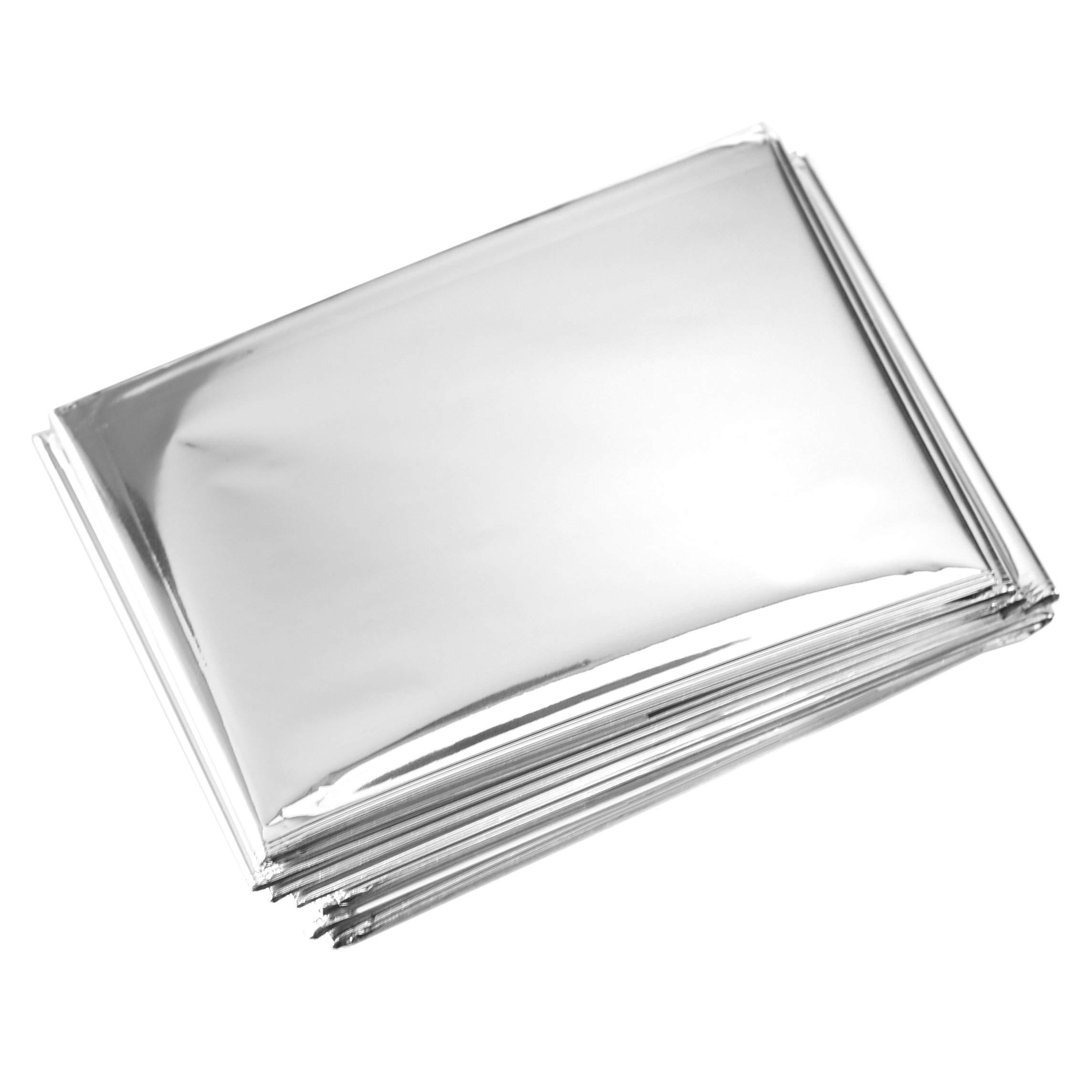 Primacare HB-10 Emergency Foil Mylar Thermal Blanket (Pack of 10), 52" Length x 84" Width, Silver - Image 7