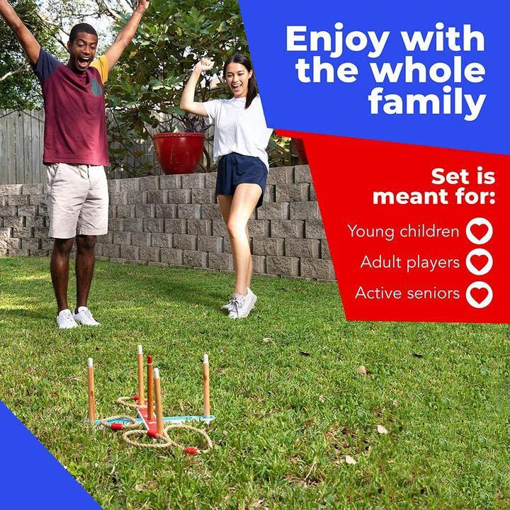 Elite Sportz Ring Toss Games for Kids - Outdoor Yard Game for Adults & Family - Backyard Toys, Outdoor Game, Backyard Games, Lawn Games for Kids Ages 4-8 - Image 8