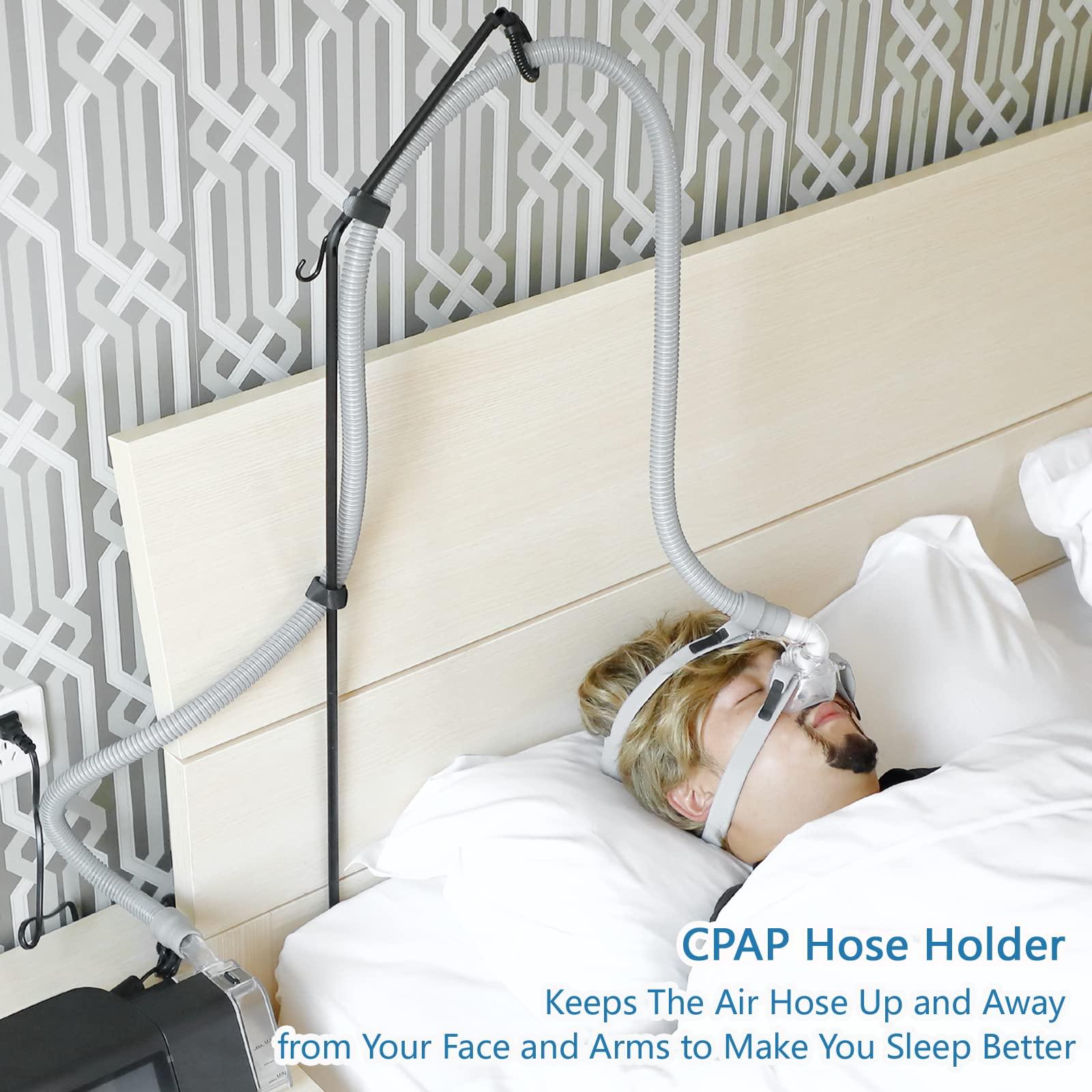 LONYEON CPAP Hose Holder - CPAP Hose Hanger for Bed Avoid Tangling and Prevent Blockage,Keeps The Air Hose Up and Away from Your Face and Arms to Make You Sleep Better,Black - Image 3