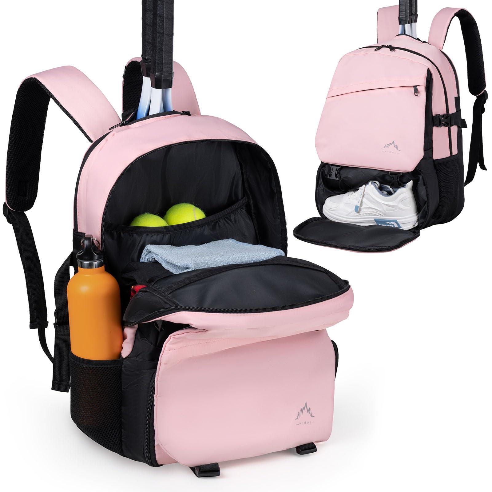 UNIHIMAL Tennis Bag-Tennis Backpack for Women Men 2 Rackets with Separate Shoe Compartment & Insulated Pocket