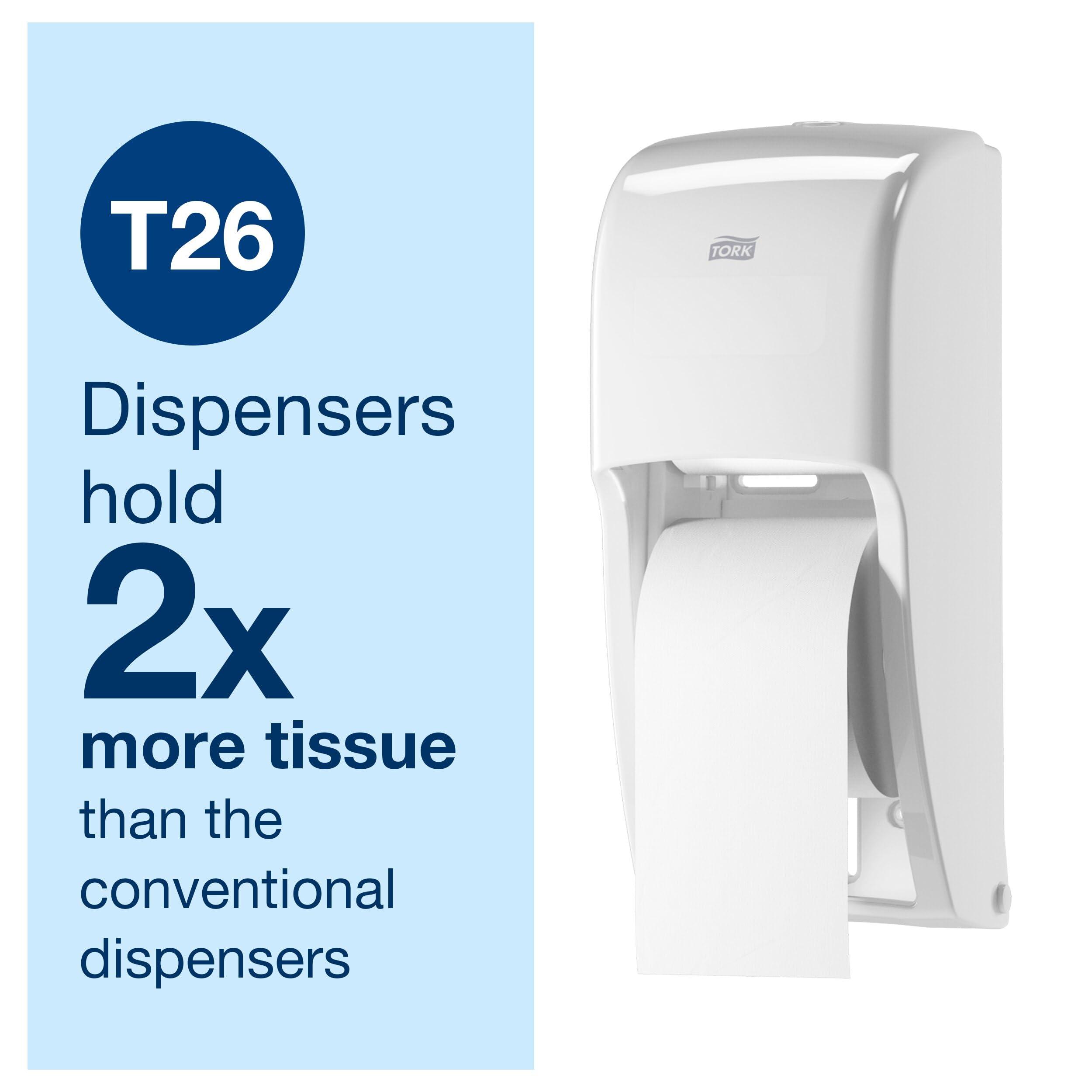 Tork High-Capacity Toilet Paper Roll White T26, Advanced, 2-Ply, 36 x 1000 sheets, 110292A - Image 4