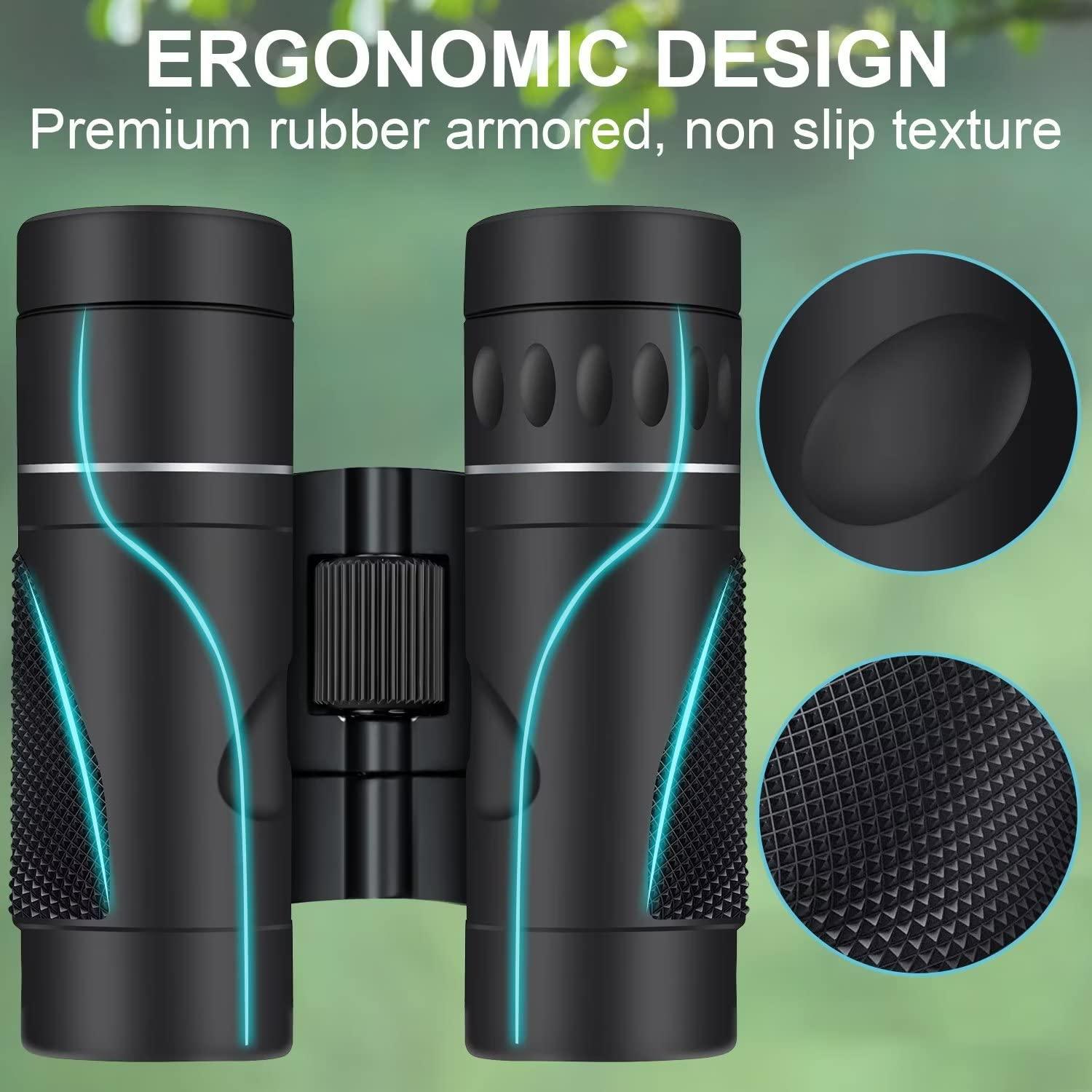 DRANBOL 12X25 Mini Pocket Binoculars for Adults Kids, Small Compact Binoculars for Bird Watching, Opera Concert - Image 7