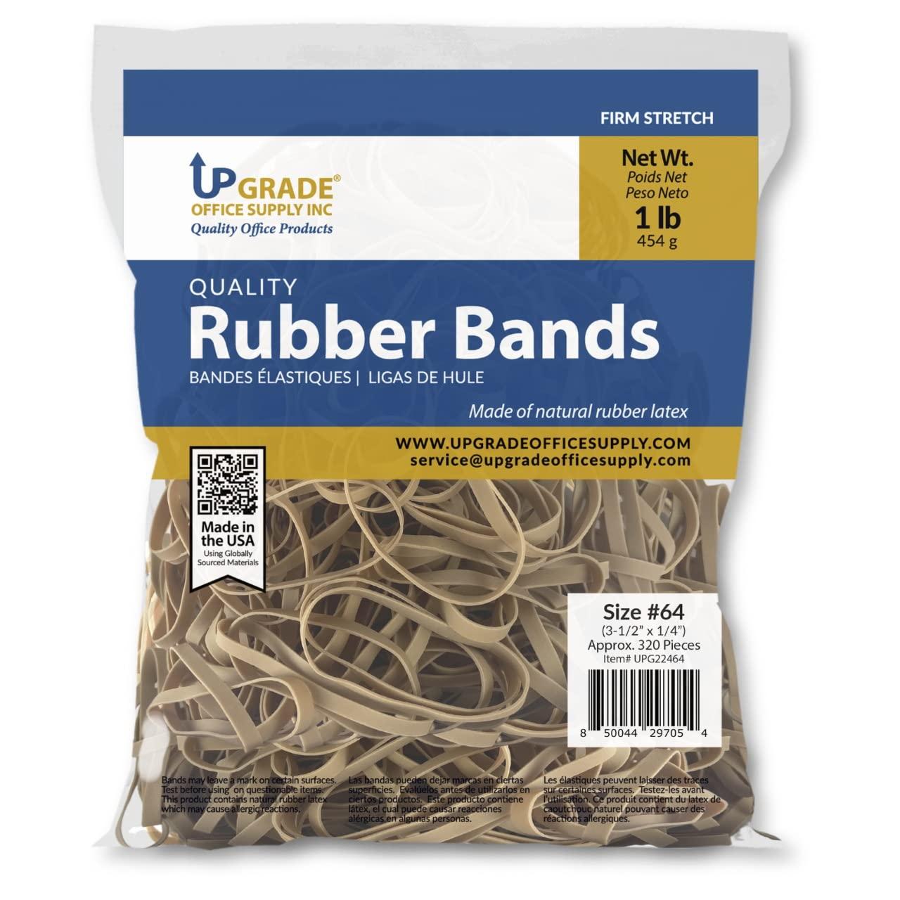 Upgrade Office Supply Rubber Bands, Size 64 (3-1/2 x 1/4), 1 lb Bag, USA - Image 4