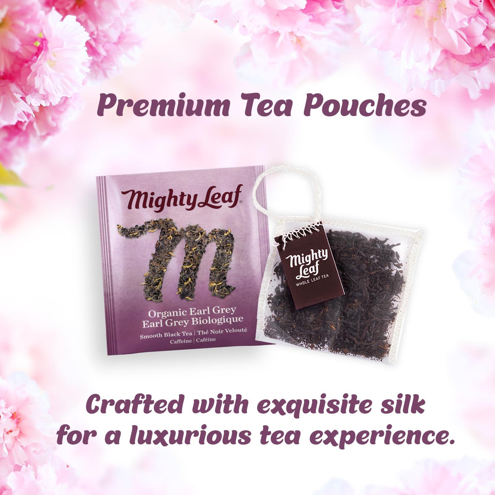 Mighty Leaf Tea Bags Spring Sampler Assortment (40 Silk Bags) Organic (8 Flavors), Tropical, Chamomile Citrus, Earl Grey, Vanilla Bean, White Orchard, Breakfast, Spring Jasmine, African Nectar, Tea Giftbox - Image 5