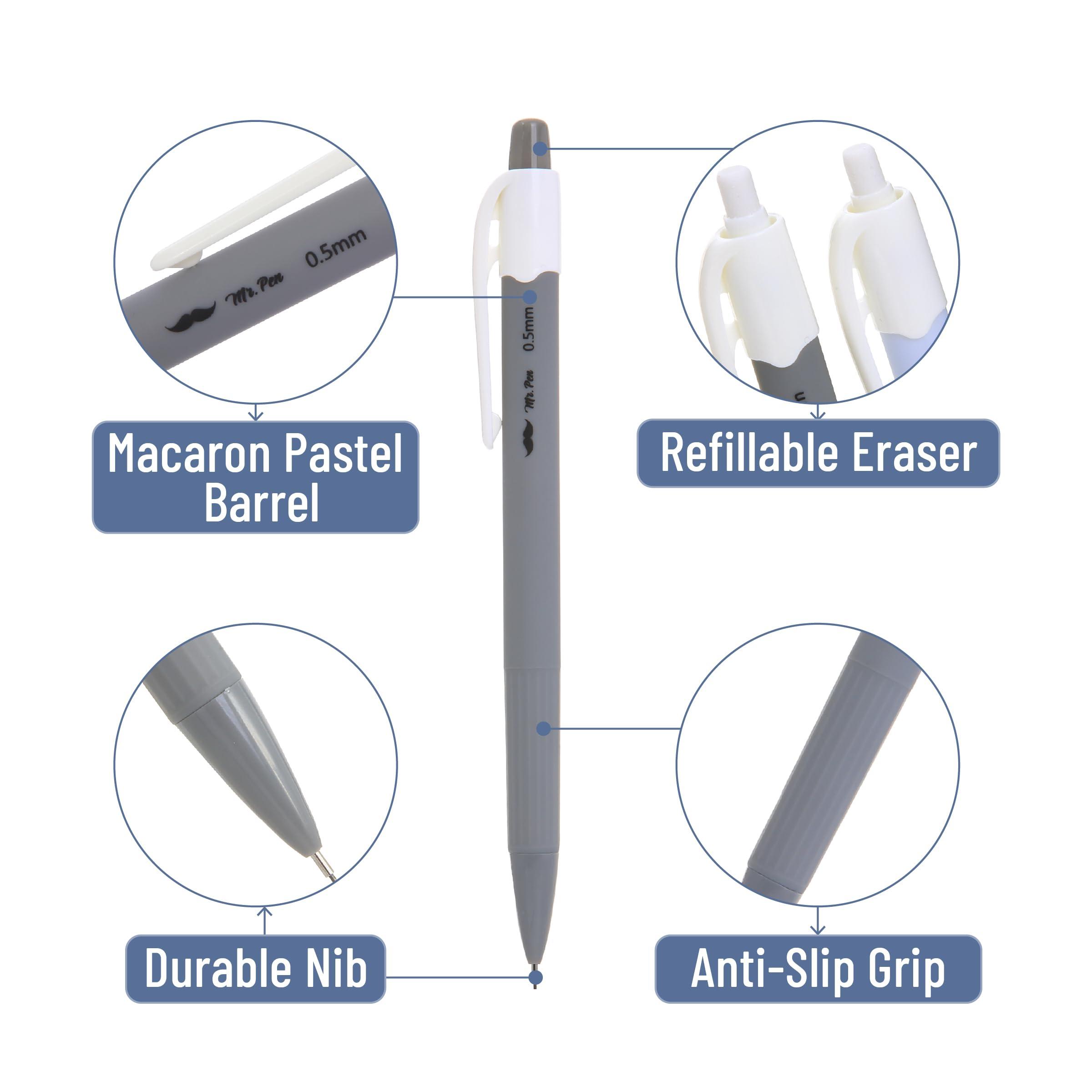 Mr. Pen- 0.5mm Mechanical Pencil Set, 6 Pack, Macaron Pastel, Cute Mechanical Pencils 0.5mm, Lead Pencils 0.5 - Image 4