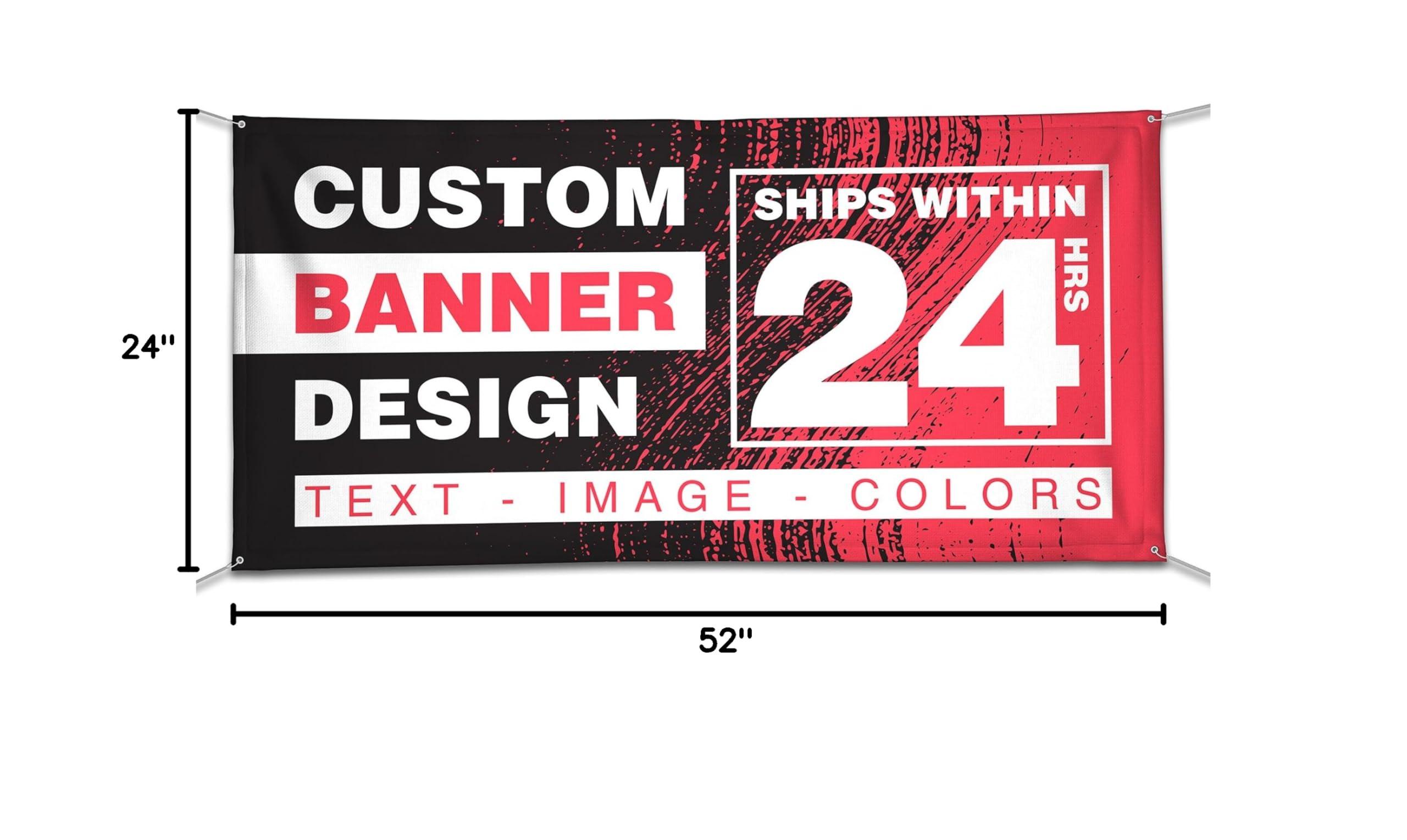 Customized Banner Full Color Printing, Custom Banner, 13oz Vinyl for Indoor & Outdoor Use, Add any Image or Text - Image 3