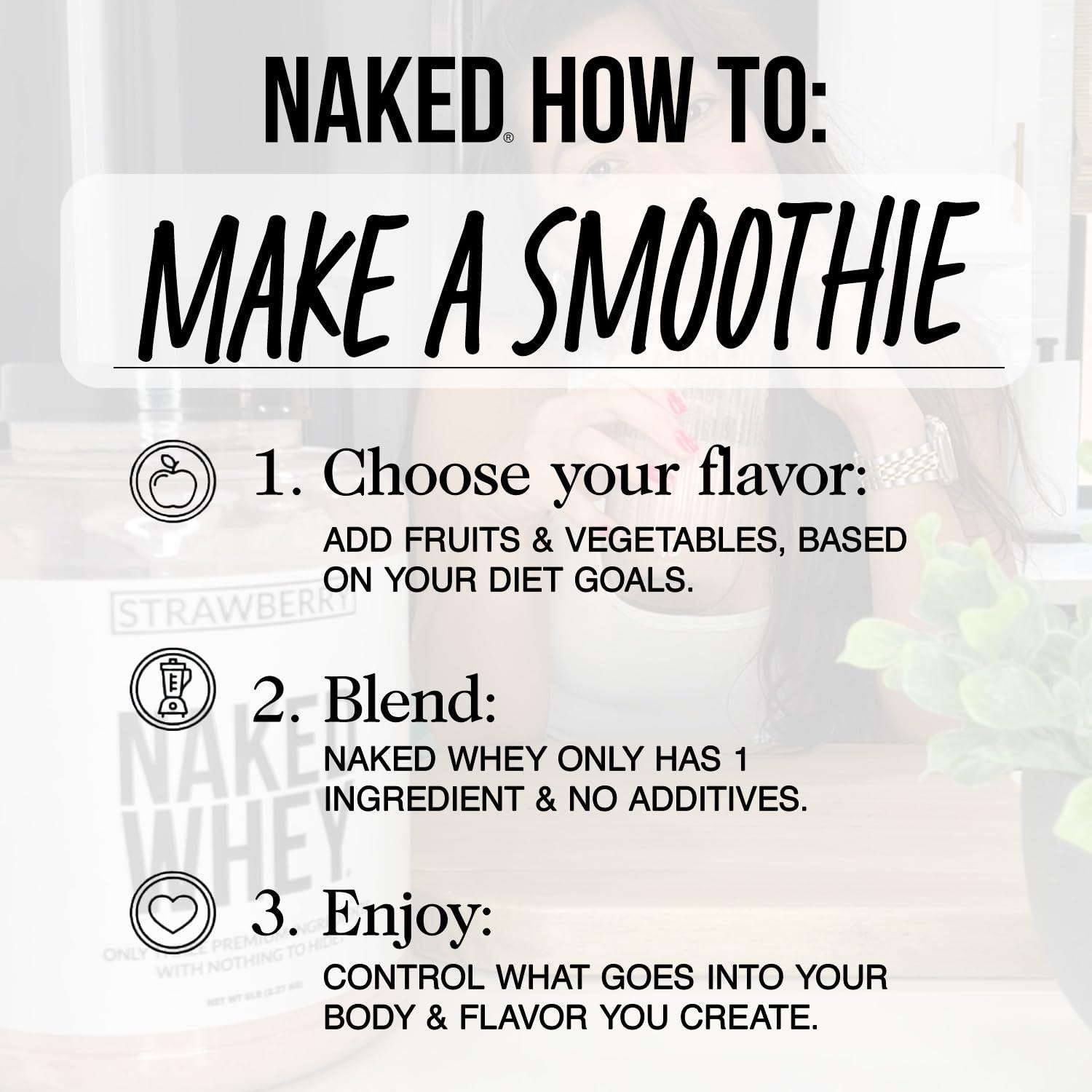 NAKED Whey Chocolate Protein Powder - Only 3 Ingredients - Grass Fed Whey Protein Powder, Organic Chocolate and Organic Coconut Sugar, No GMO, No Soy, and Gluten Free - 24 Servings - Image 7