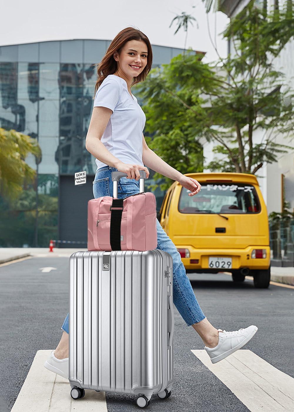 Luggage Straps Bag Bungee Luggage Straps Suitcase Adjustable Belt，Add a Bag Easy to Travel Suitcase Elastic Strap Belt Luggage Accessories(Black) - Image 2
