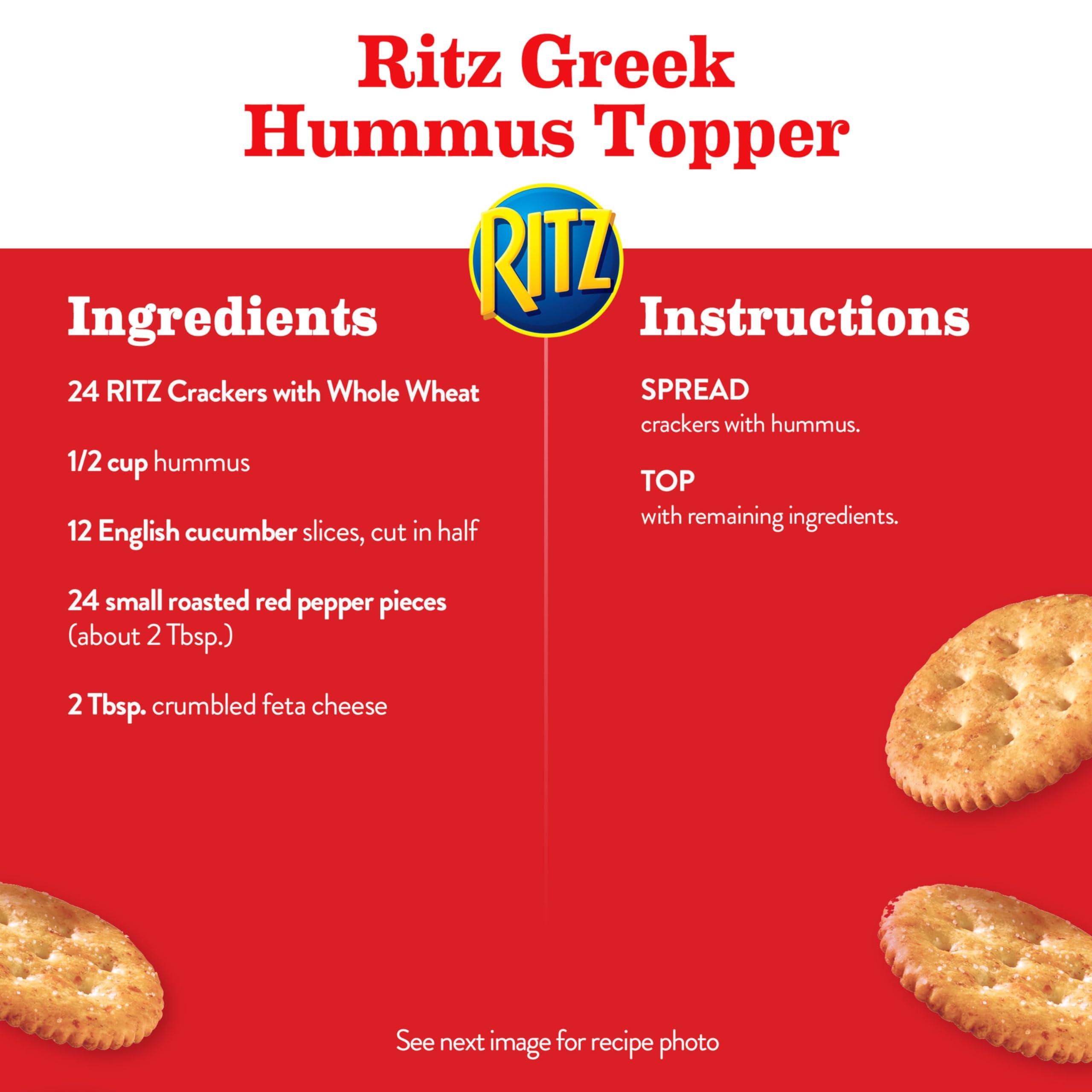 RITZ Fresh Stacks Whole Wheat Crackers, Bulk Travel Snacks, 6 Boxes (48 Multi Snack Packs) - Image 13