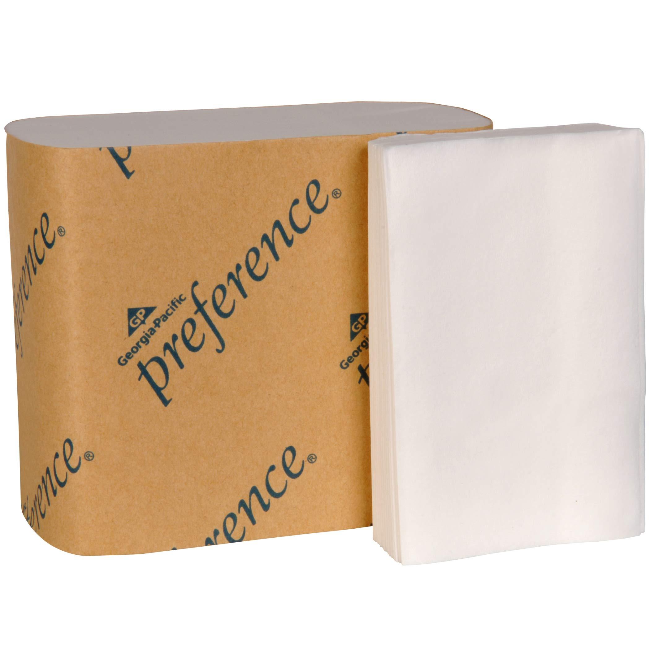 Georgia-PacificPreference 2-Ply Interfolded Toilet Paper by PRO , 10101, 400 Sheets Per Pack, 60 Packs Per Case, White - Image 2