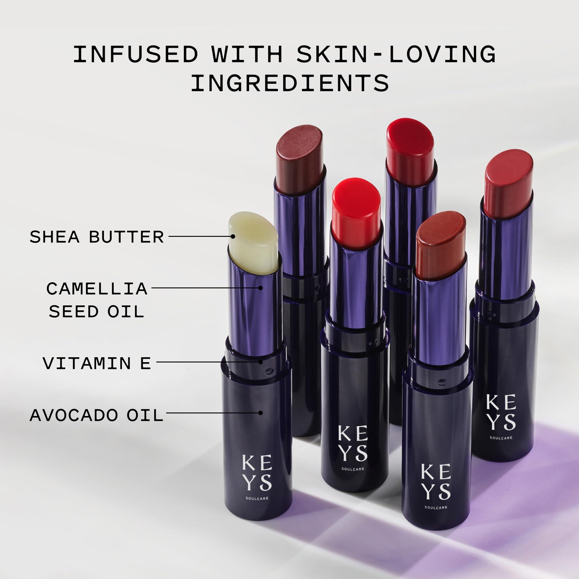 Keys Soulcare Comforting Tinted Lip Balm, Moisturizes, Smooths & Softens Dry Lips with Shea Butter, Buildable Sheer Color, Long-Lasting, Vanilla Scent - Image 6
