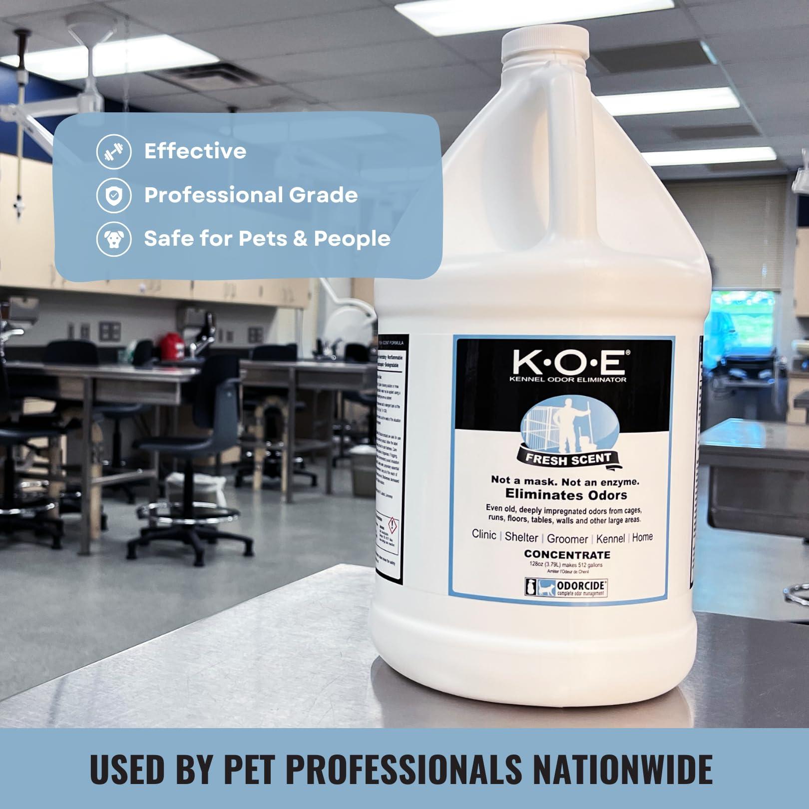 K.O.E. Fresh Scent Odor Eliminator Concentrate for Kennels, Cages, Floors & More - Non-Enzymatic Pet Odor Solution for Home & Dog Kennel - Home & Pet Supplies (1 Gal) - Image 6