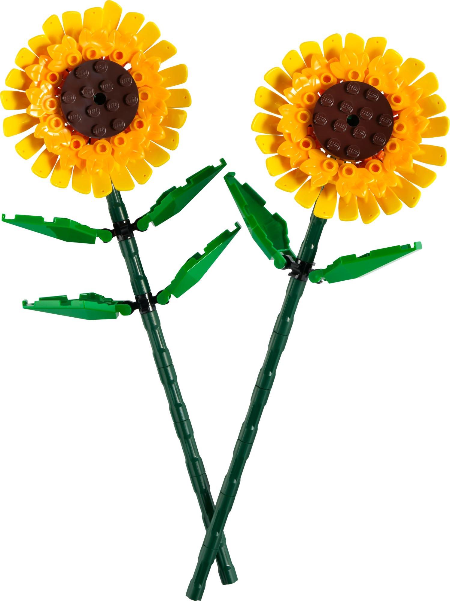 LEGO Sunflowers Building Toy for Kids, Girls and Boys Ages 8+ - Artificial Sunflowers for Home Decor and Display - Birthday Gift Idea for Lovers of Plants & Flowers - 40524 - Image 6