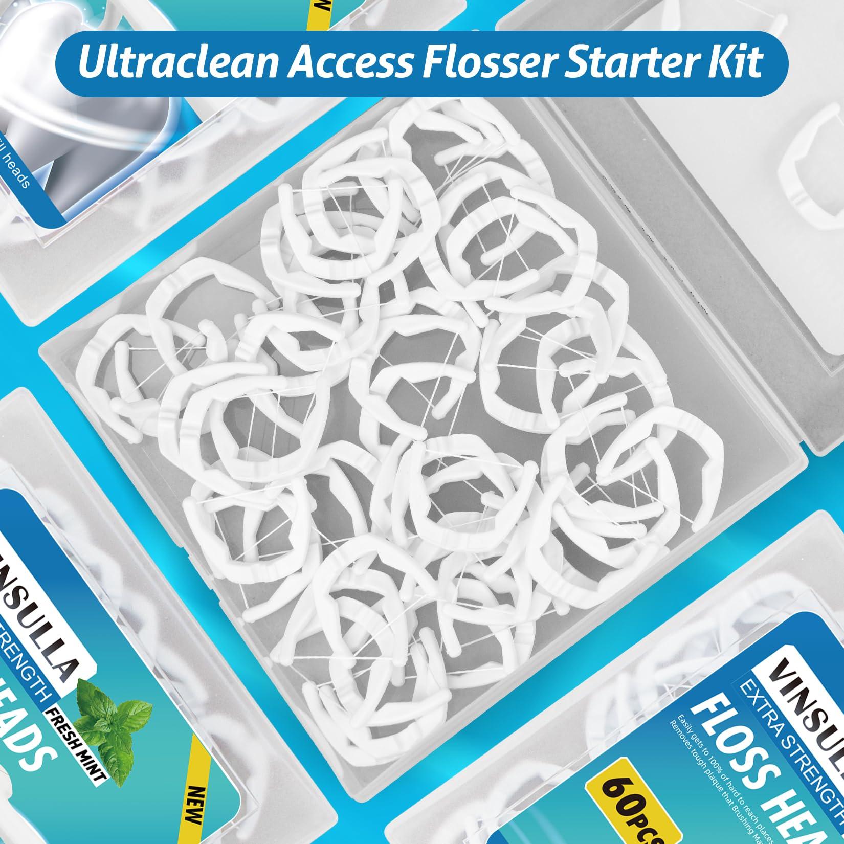 Ultraclean Access Flosser Refill Heads, Compatible with Listerine Ultraclean Access Flosser, Mint 60 Count (Pack of 2) - Image 3